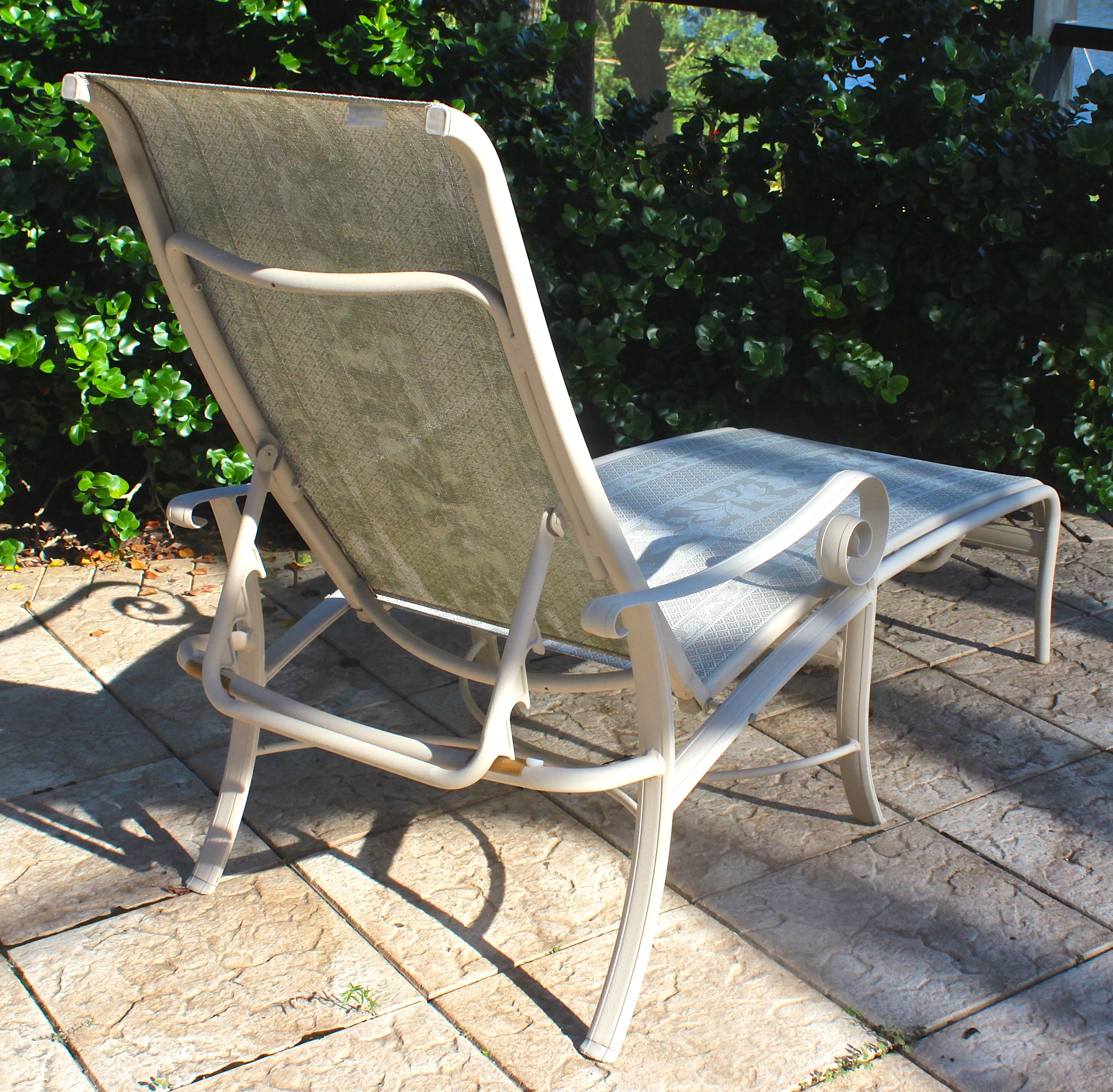Chaise Lounge With Matching Side Table