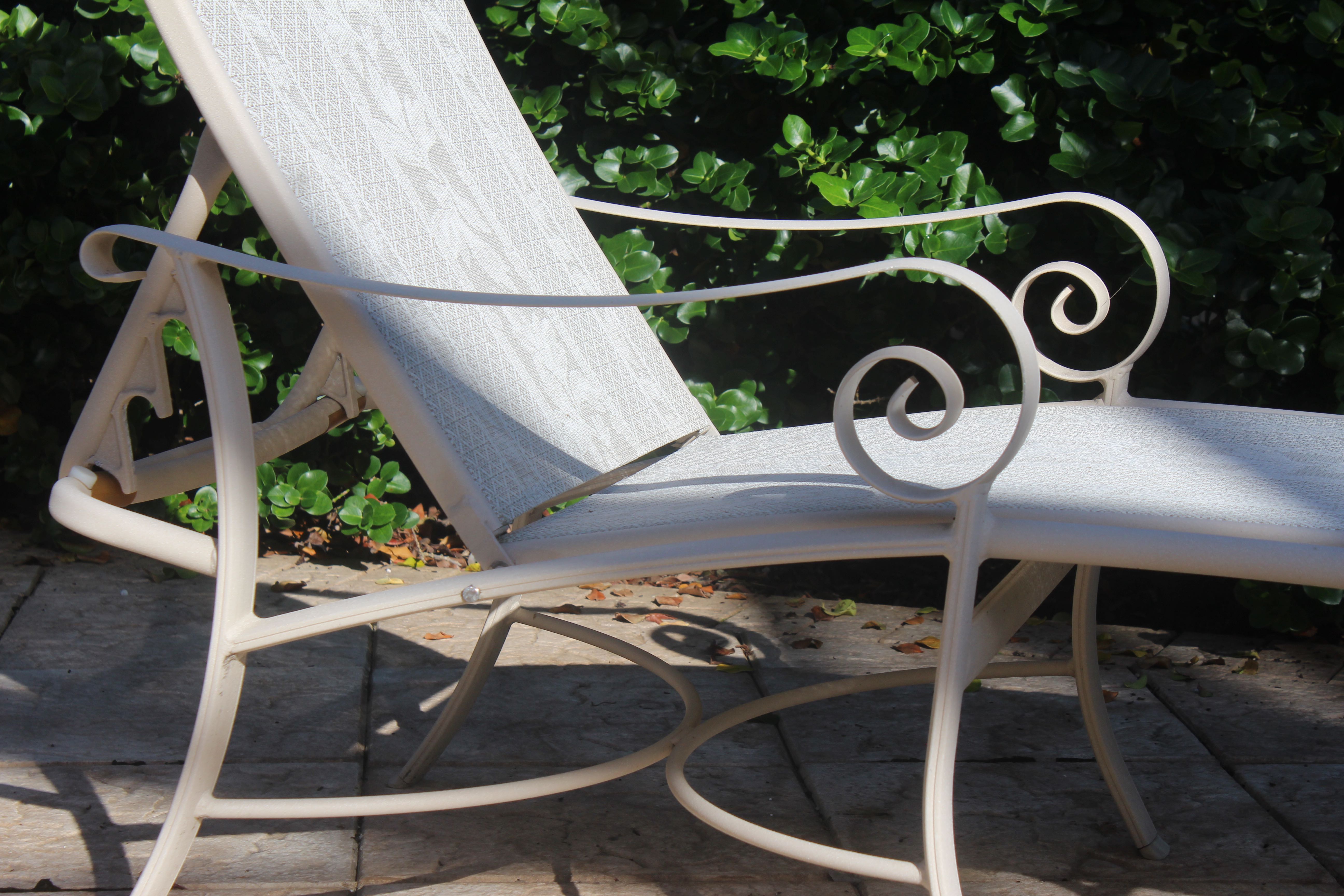 Chaise Lounge With Matching Side Table