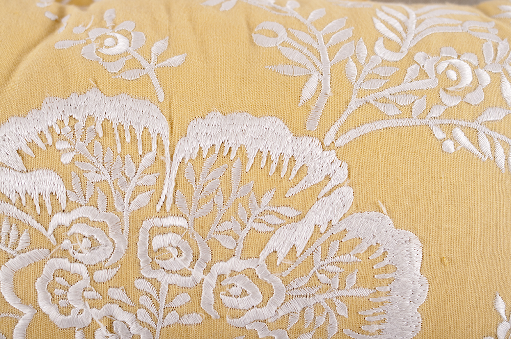 Yellow Floral Couch Pillows