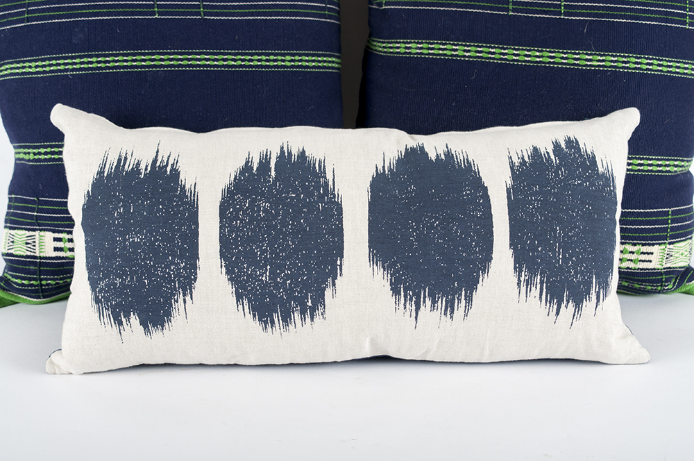 Blue and Green Couch Pillows