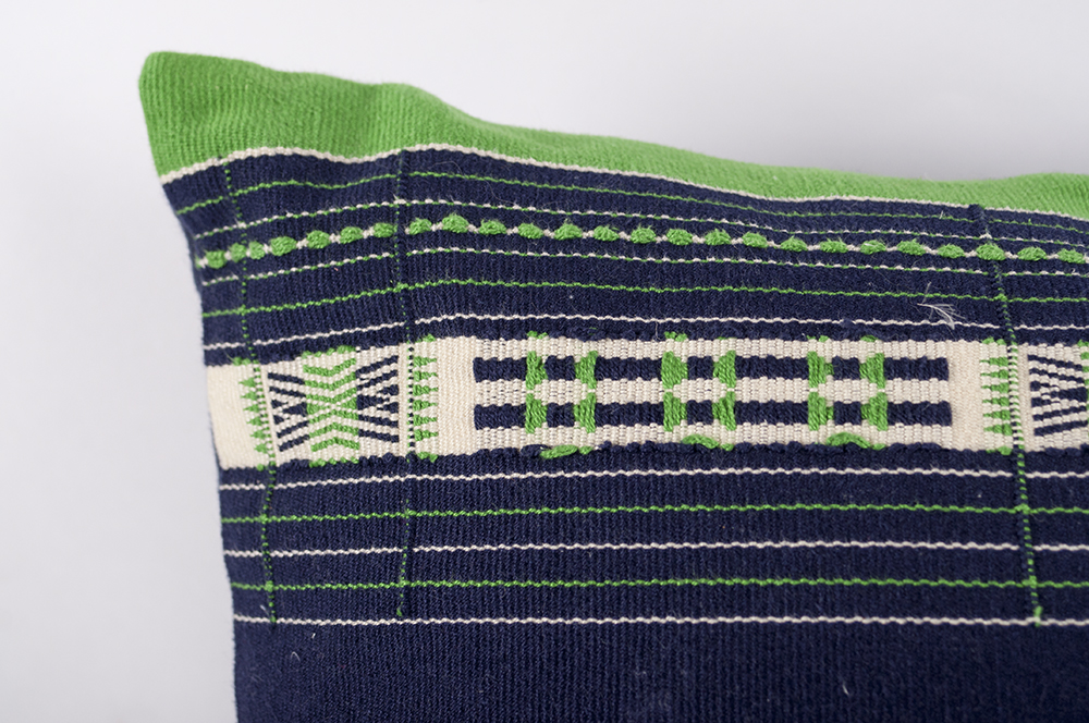 Blue and Green Couch Pillows