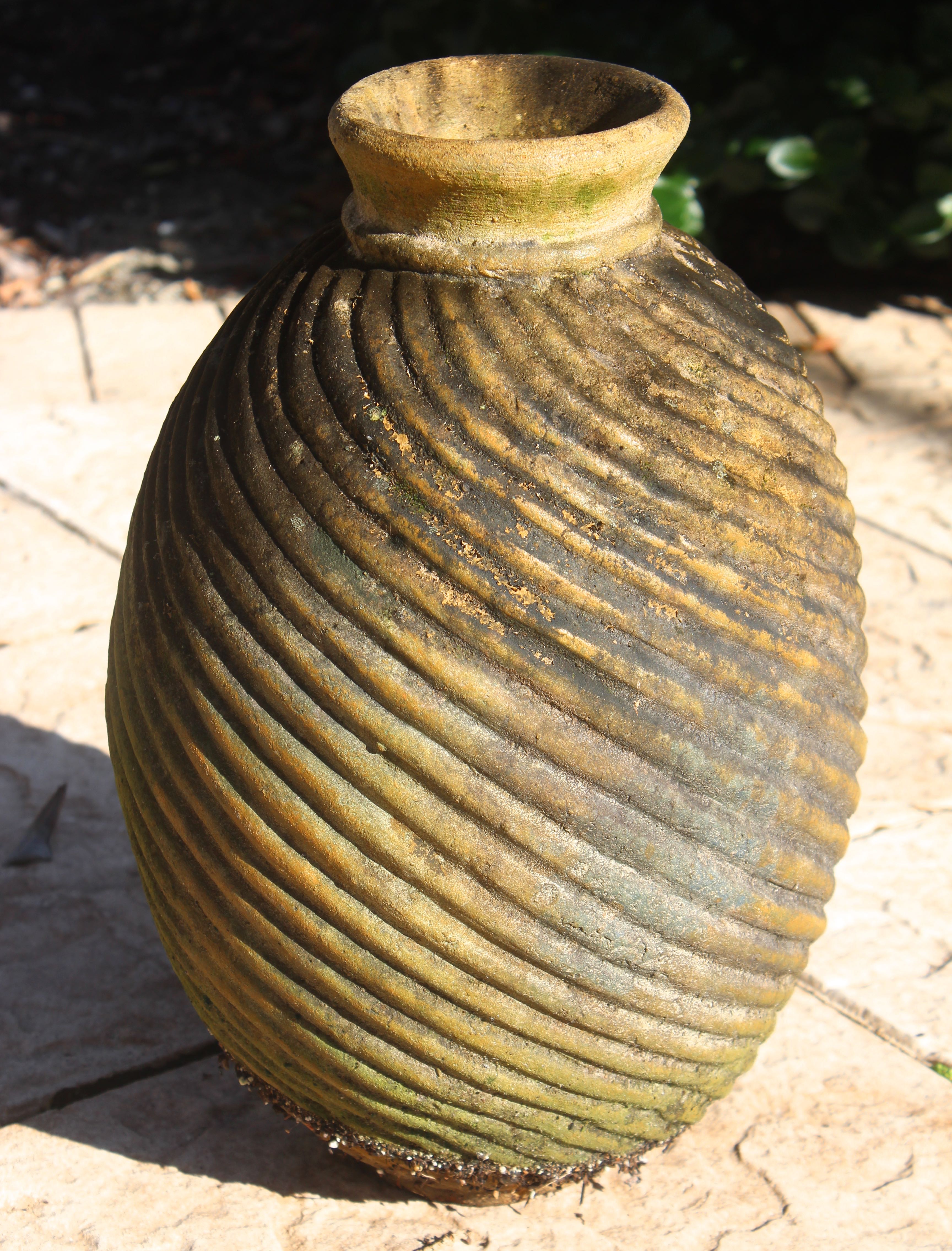 Iguana Statuette and Vase