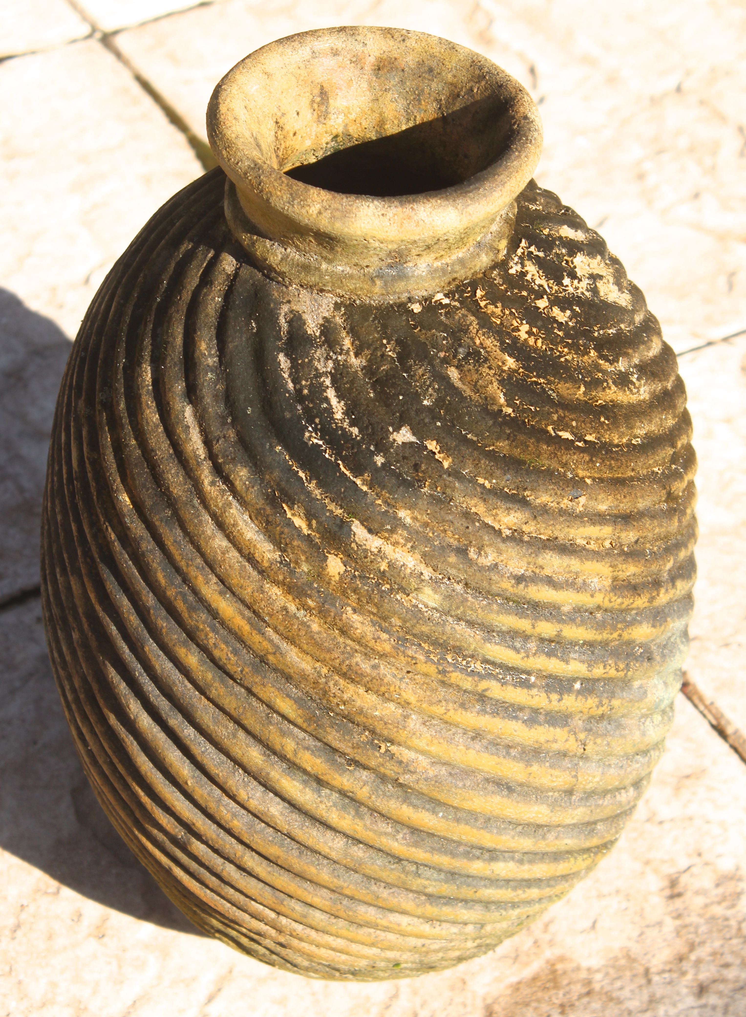 Iguana Statuette and Vase