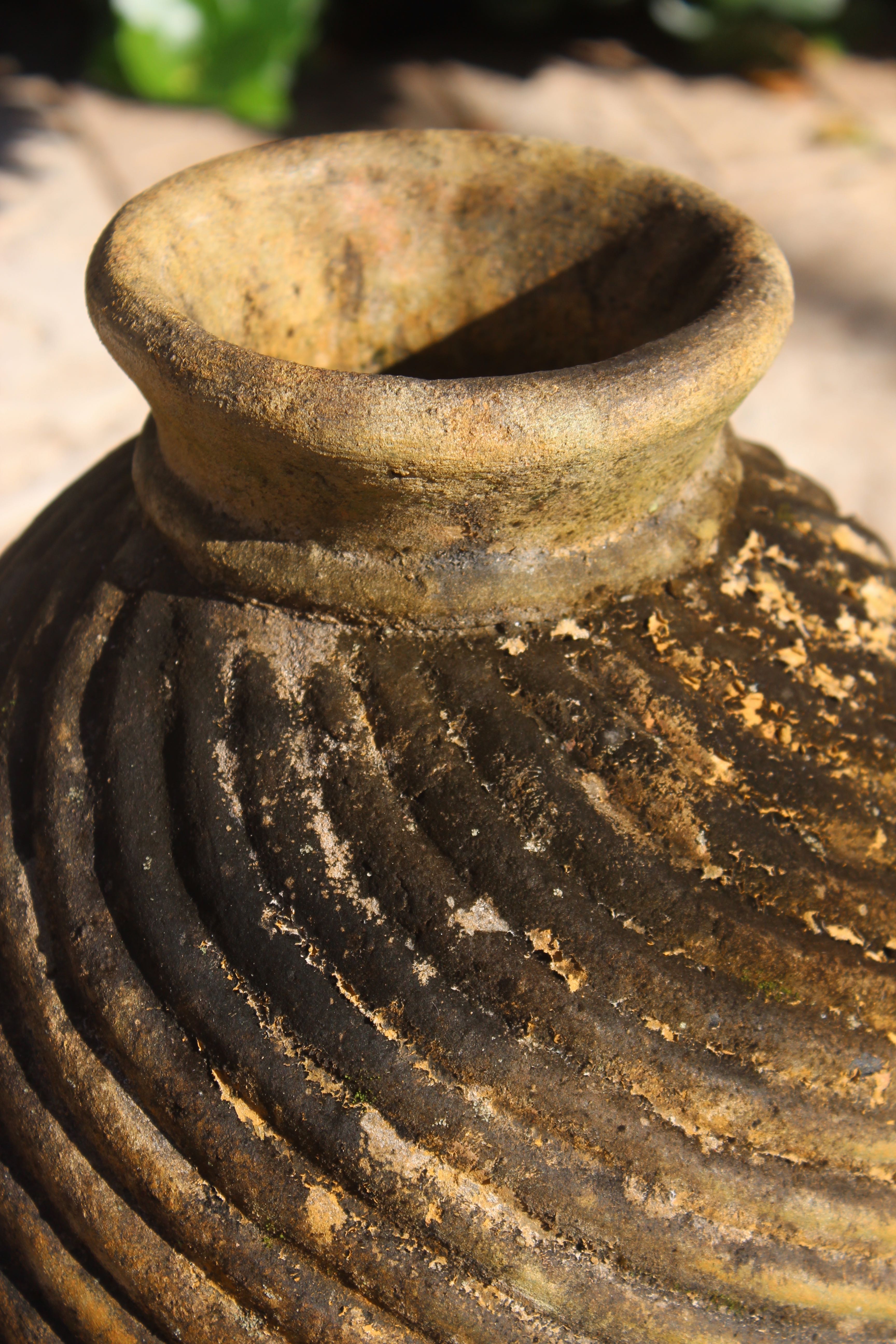 Iguana Statuette and Vase