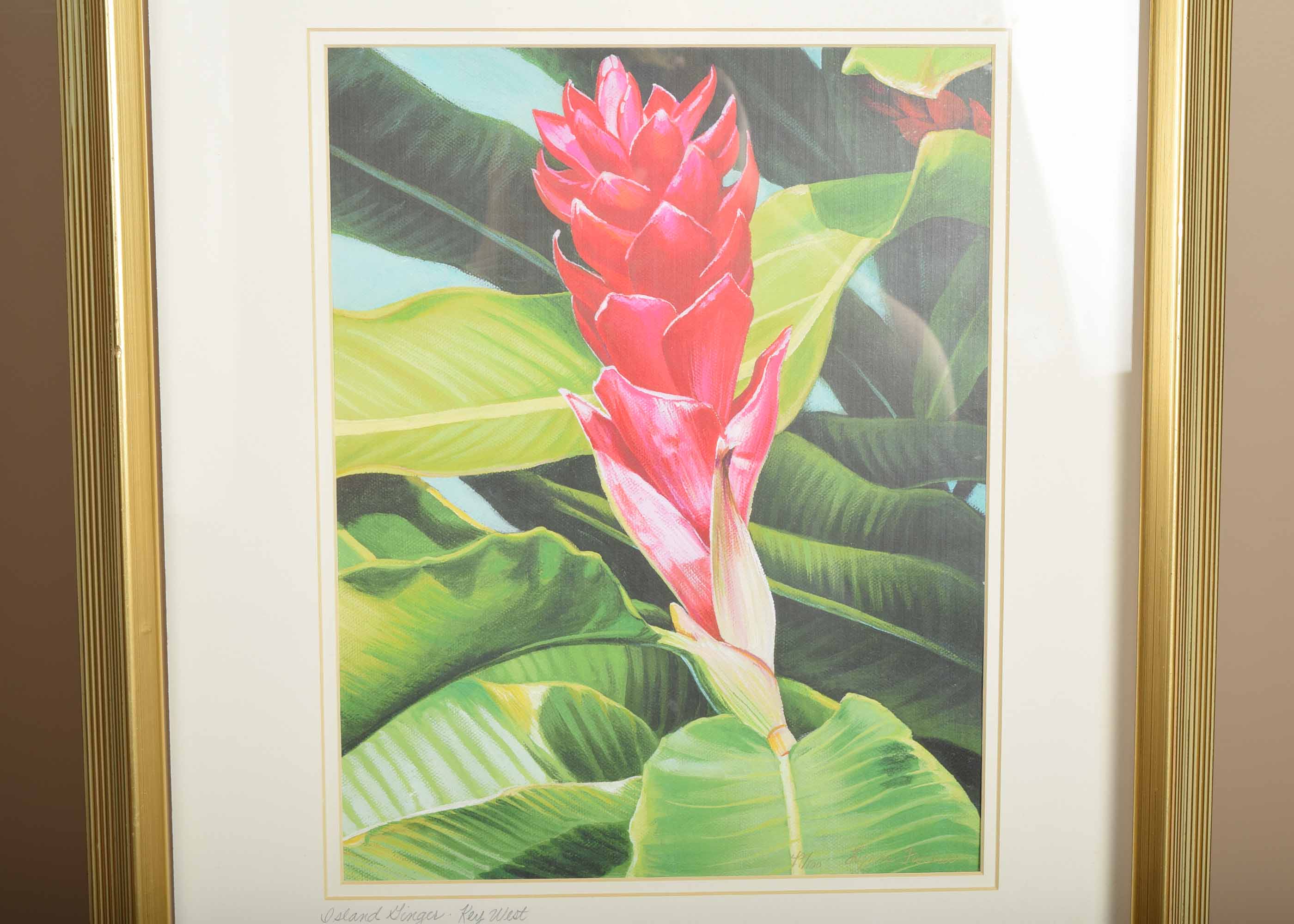 Signed Lynne Fischer Limited Edition "Island Ginger-Key West"
