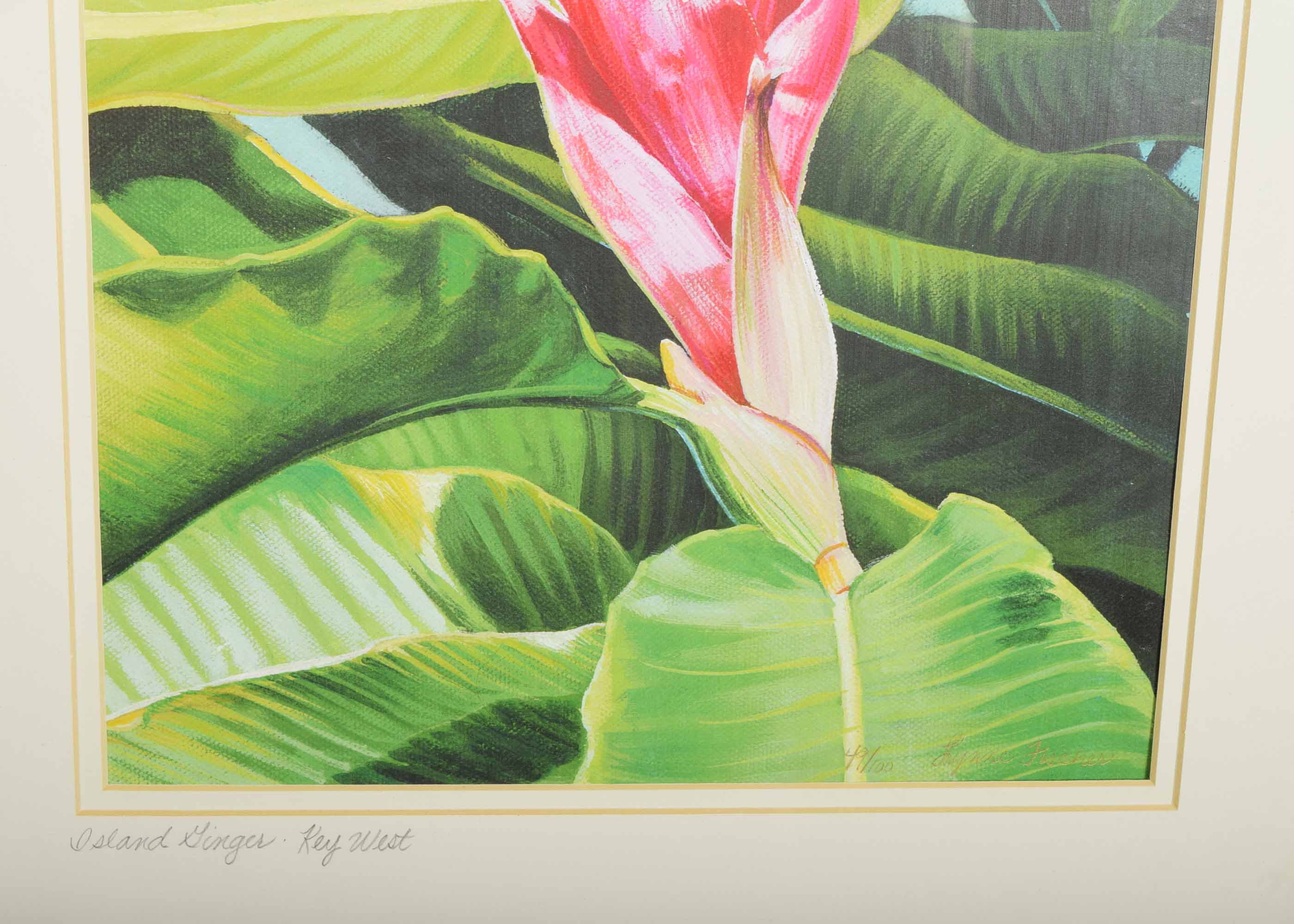 Signed Lynne Fischer Limited Edition "Island Ginger-Key West"