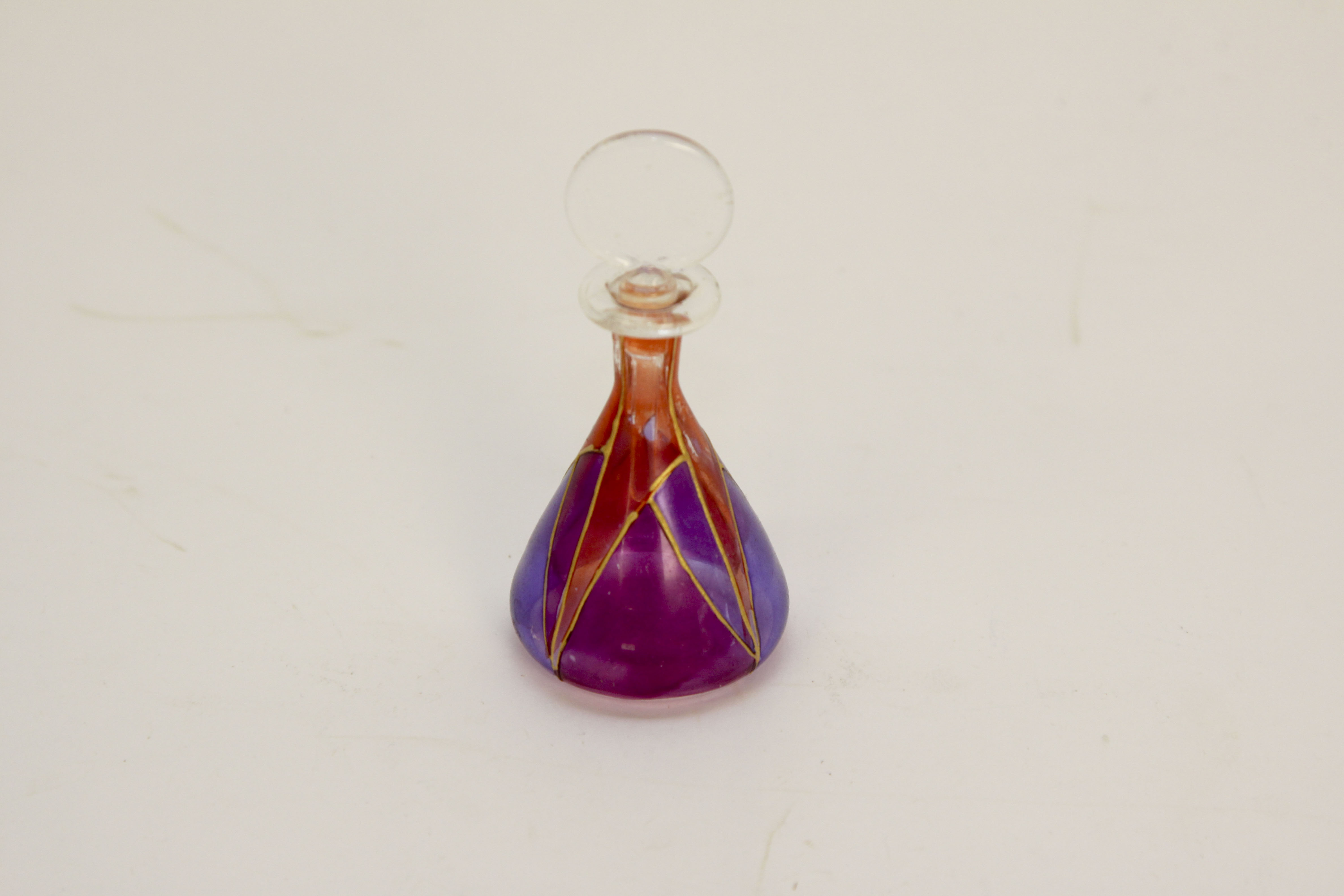 Vintage Collection of Colorful Perfume Bottles