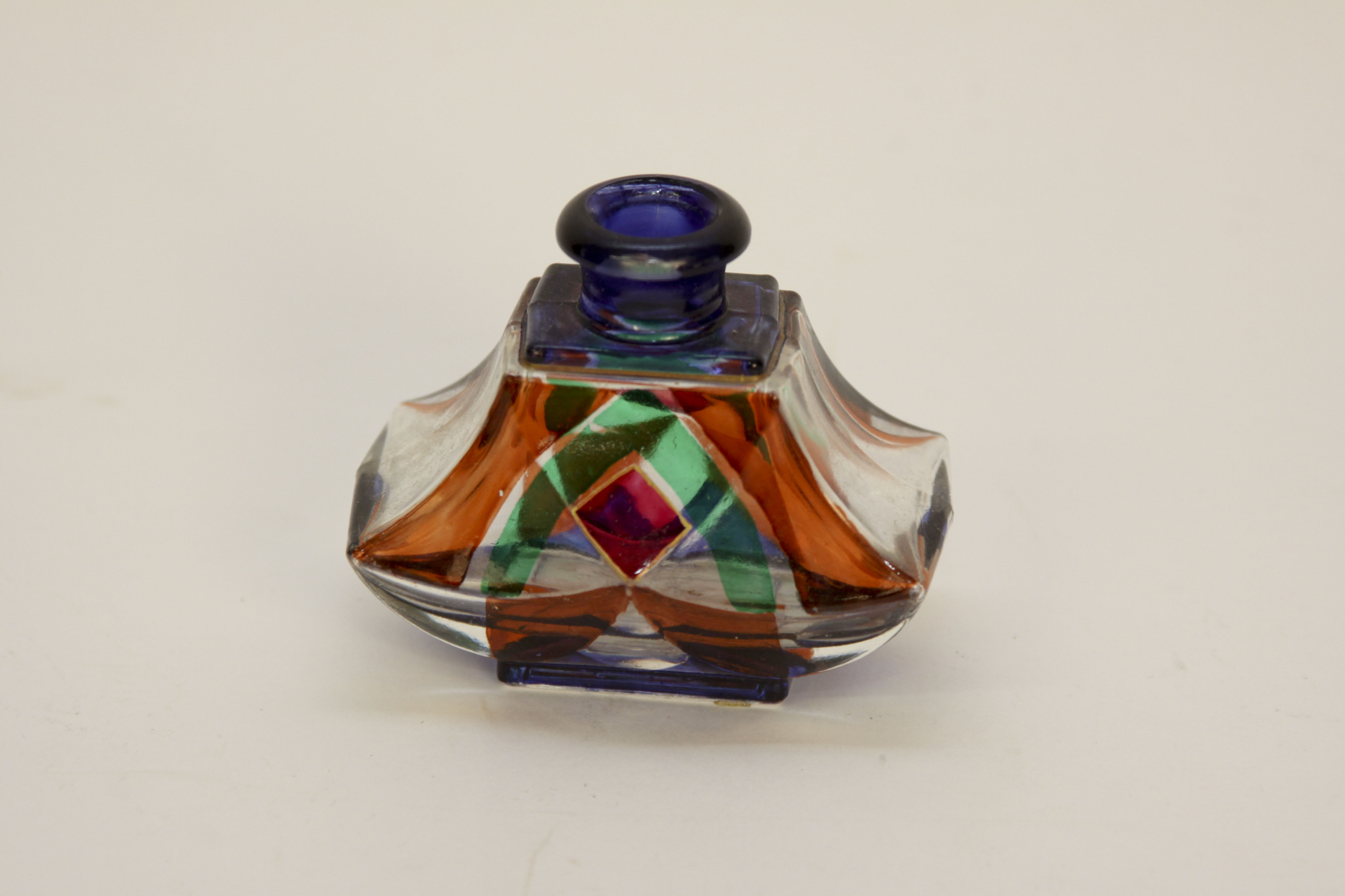Vintage Collection of Colorful Perfume Bottles