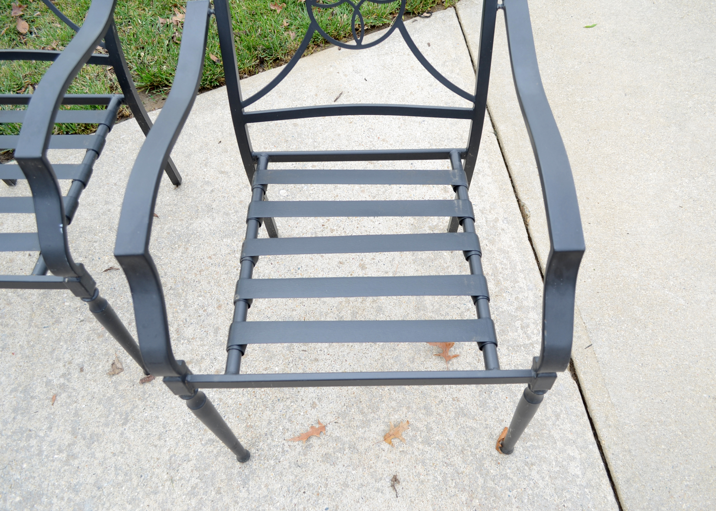 Set of Four Outdoor Patio Chairs