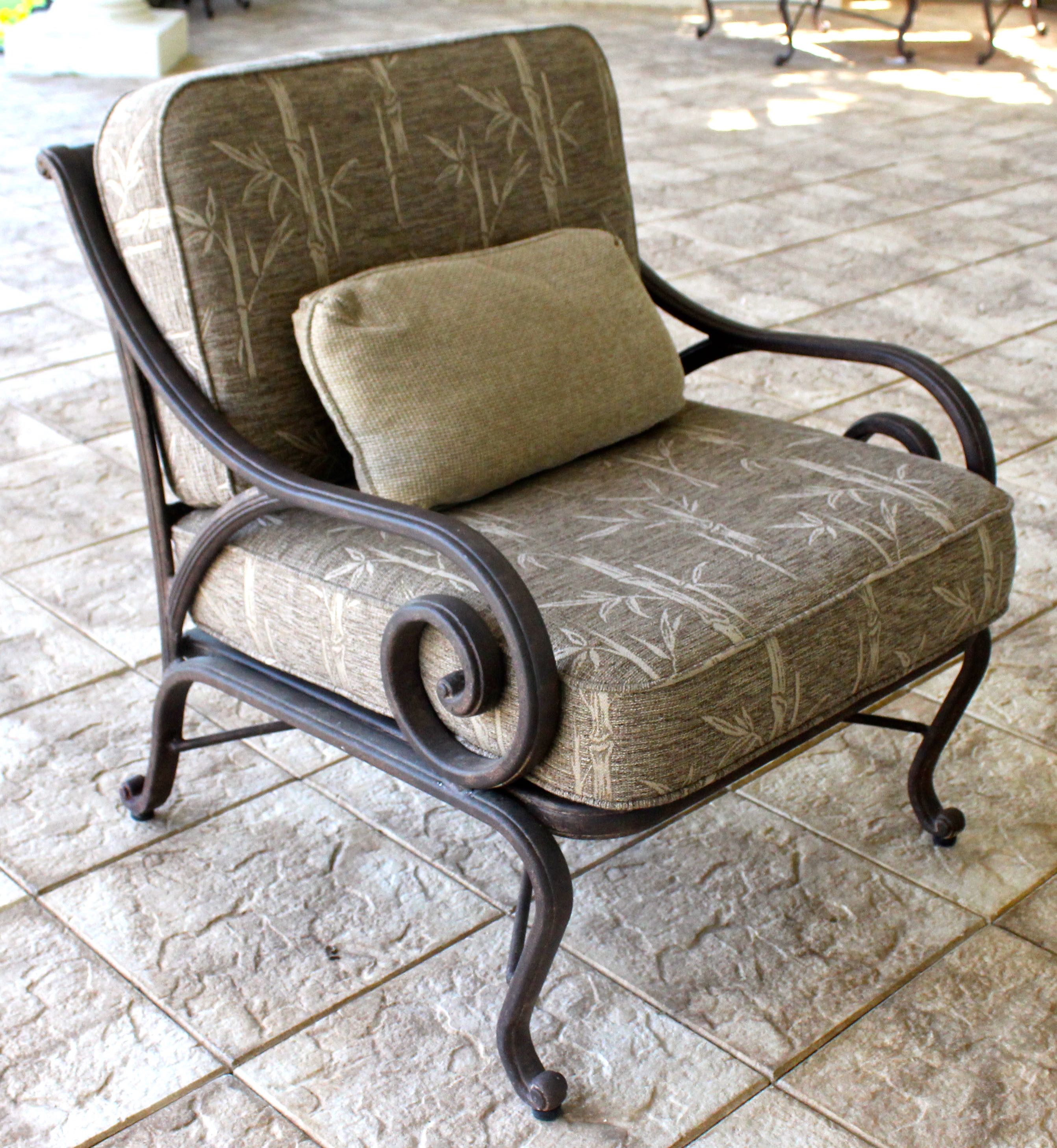 Woodard Landgrave Outdoor Club Chair and Ottoman