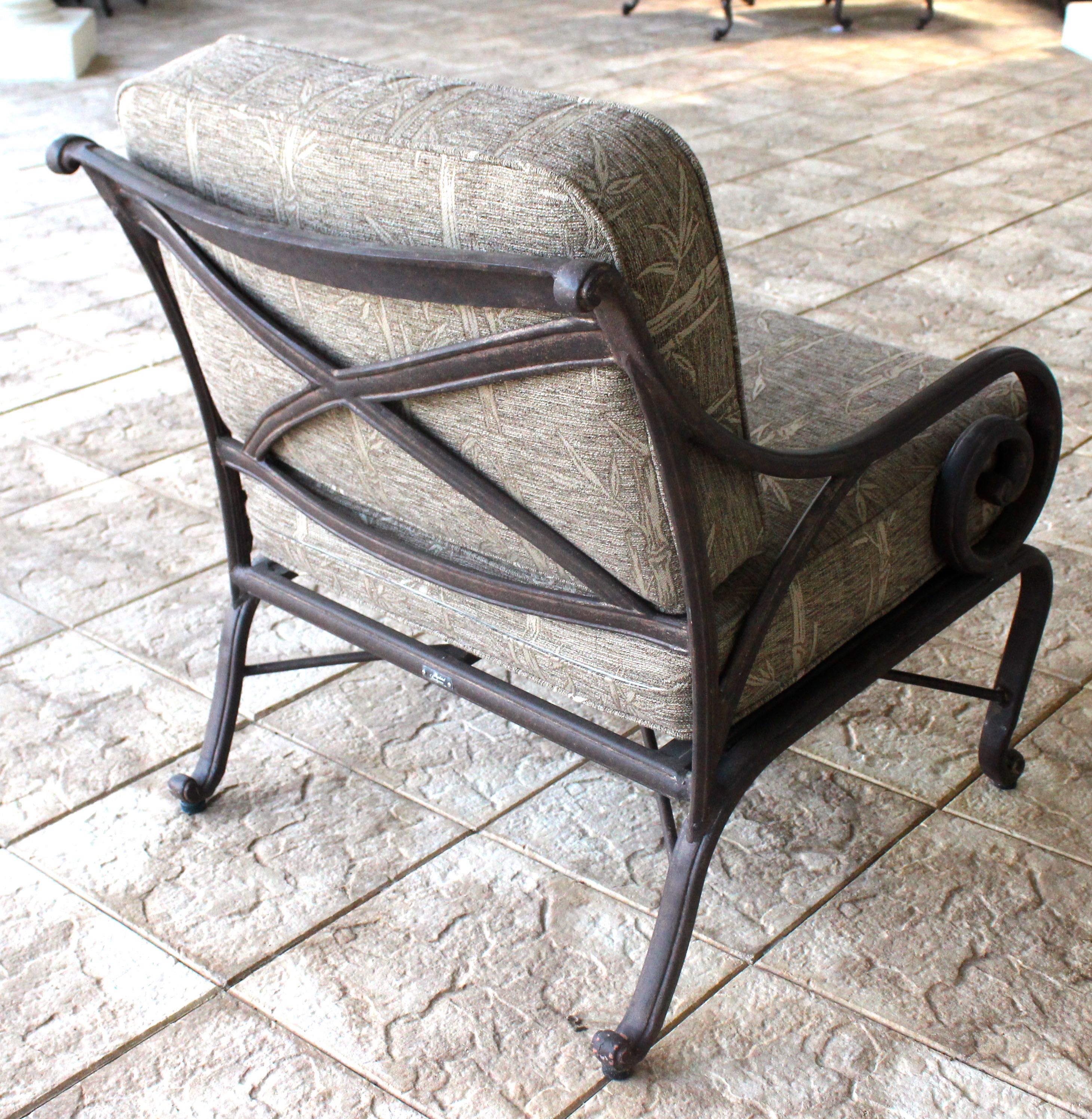 Woodard Landgrave Outdoor Club Chair and Ottoman