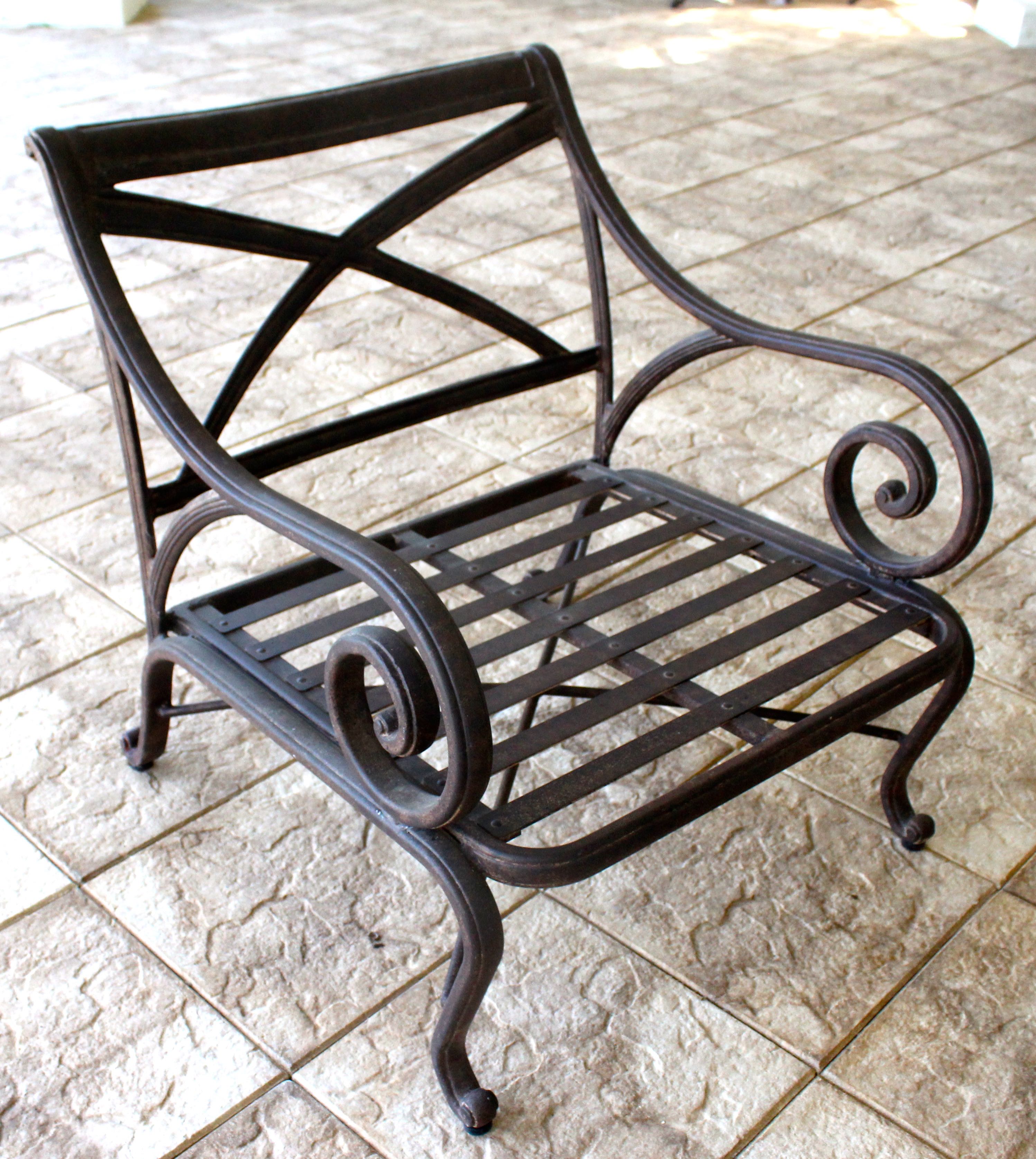 Woodard Landgrave Outdoor Club Chair and Ottoman