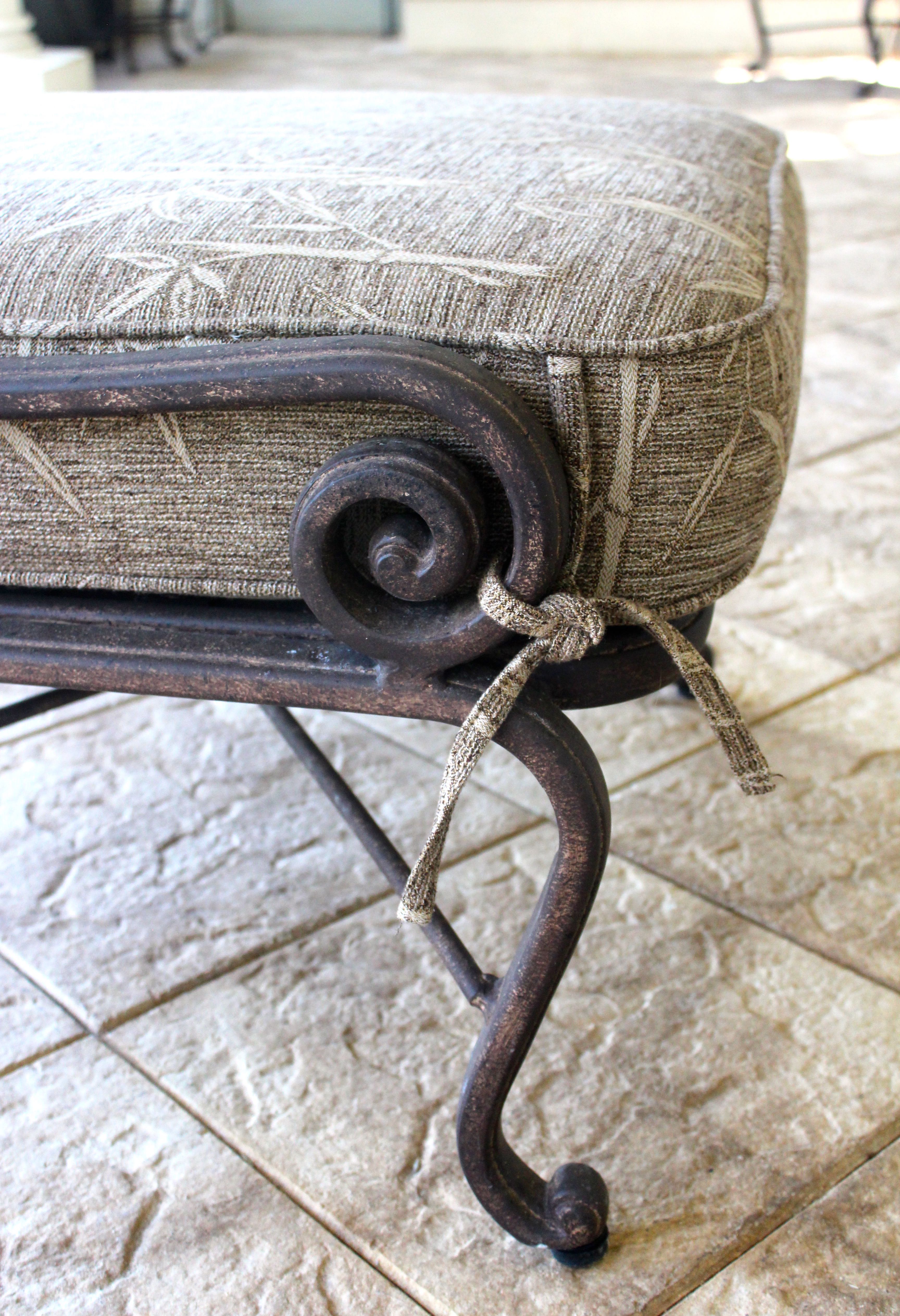 Woodard Landgrave Outdoor Club Chair and Ottoman