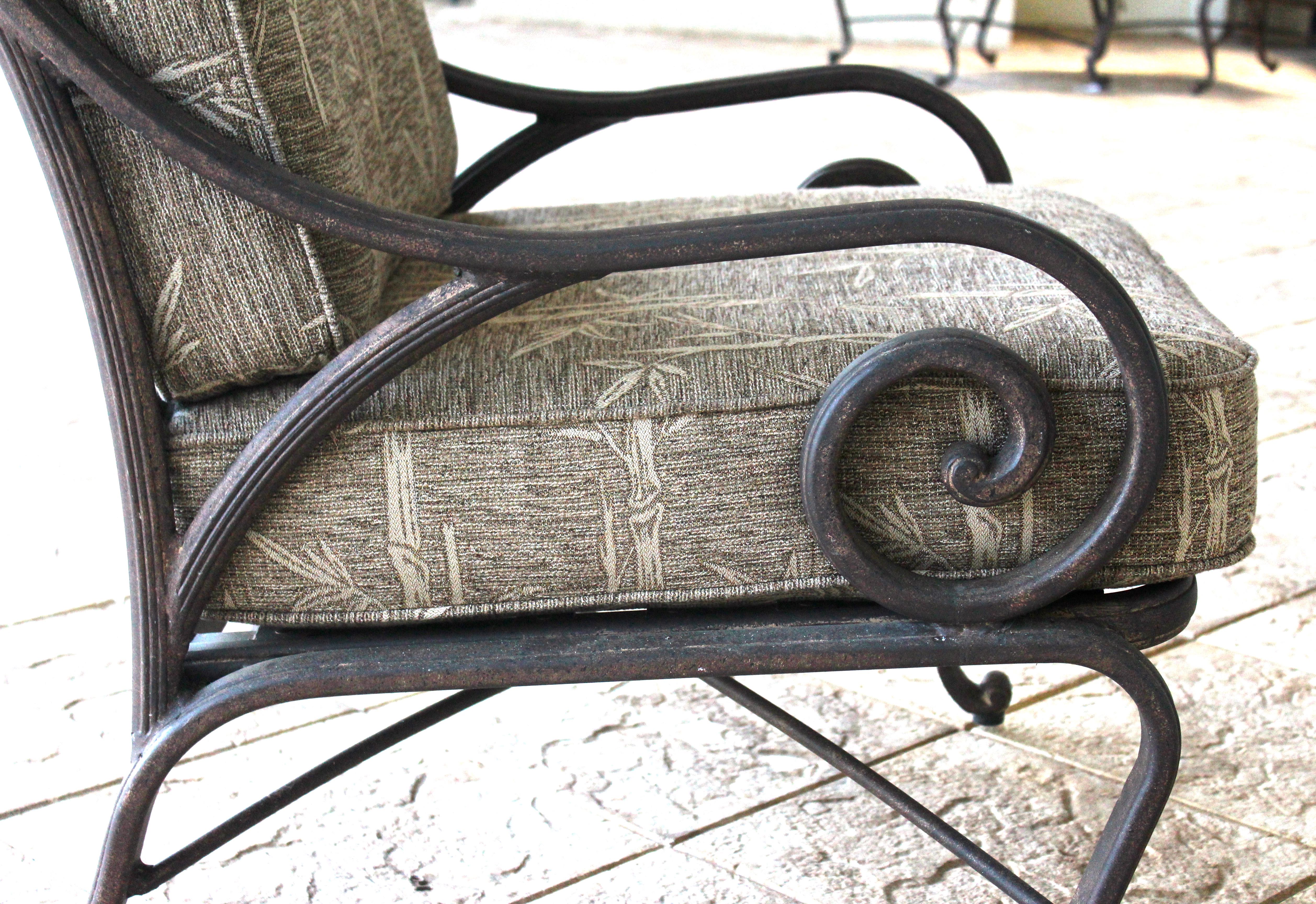 Woodard Landgrave Outdoor Club Chair and Ottoman