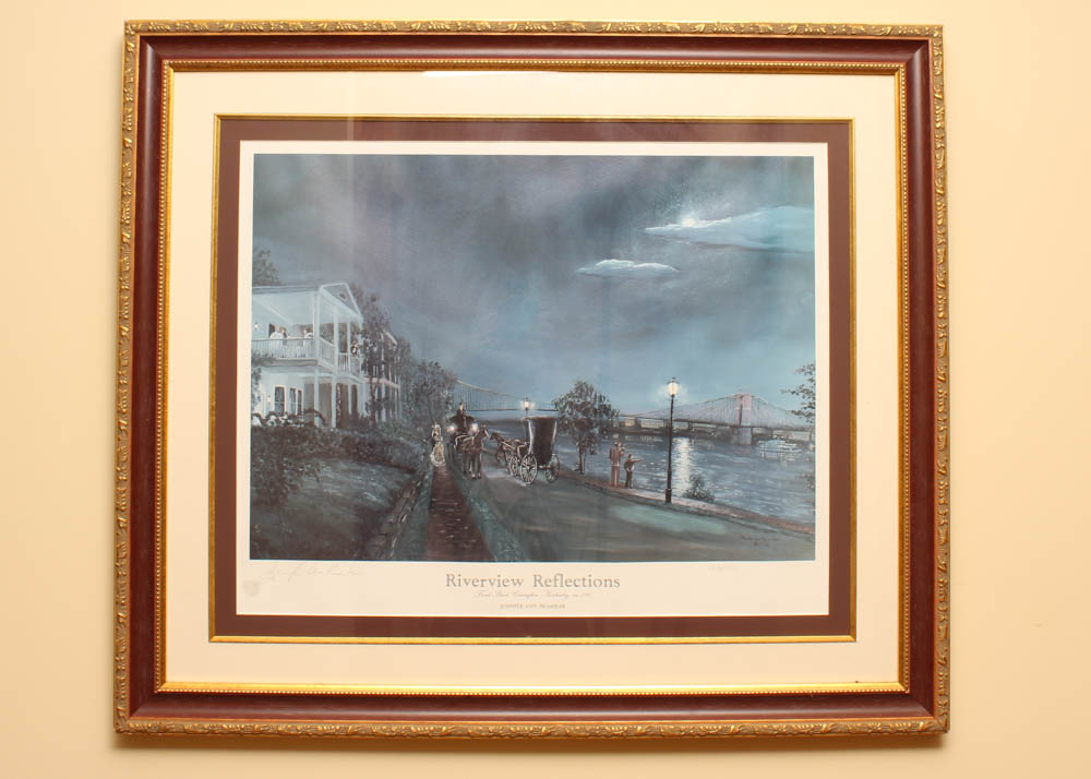 "Riverview Reflections" Jennifer Ann Brashear Offest Lithograph