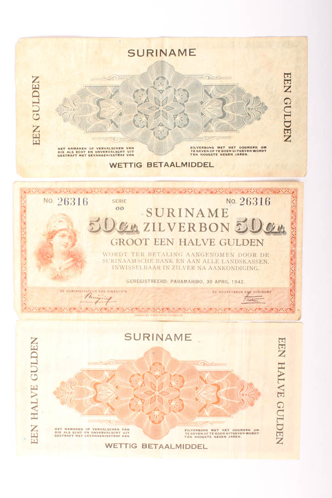 Vintage Foreign Paper Money