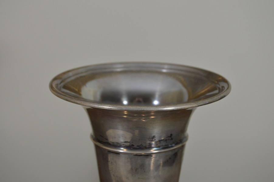 Two Weighted Sterling Silver Vases