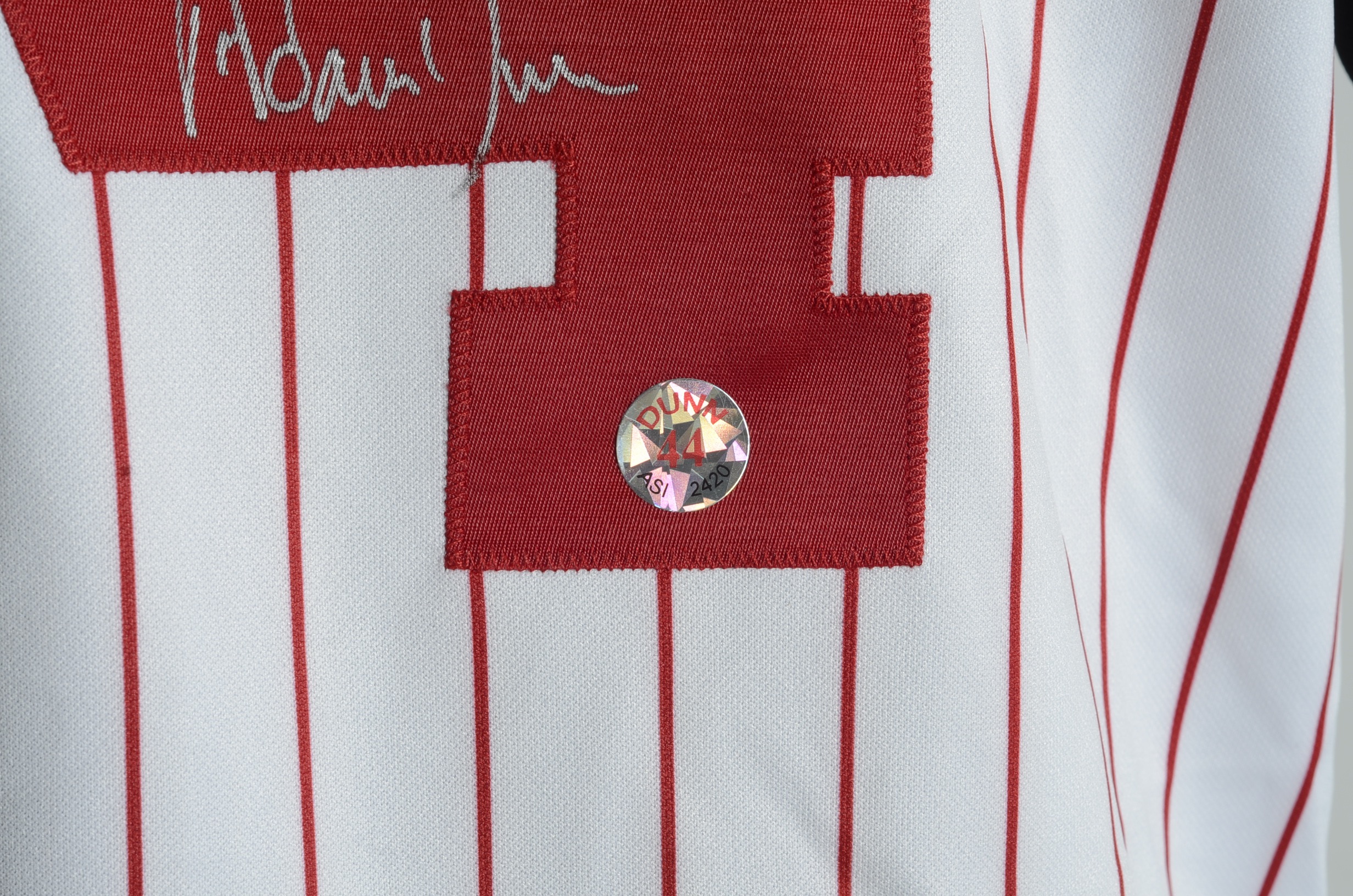 Adam Dunn Autographed Jersey