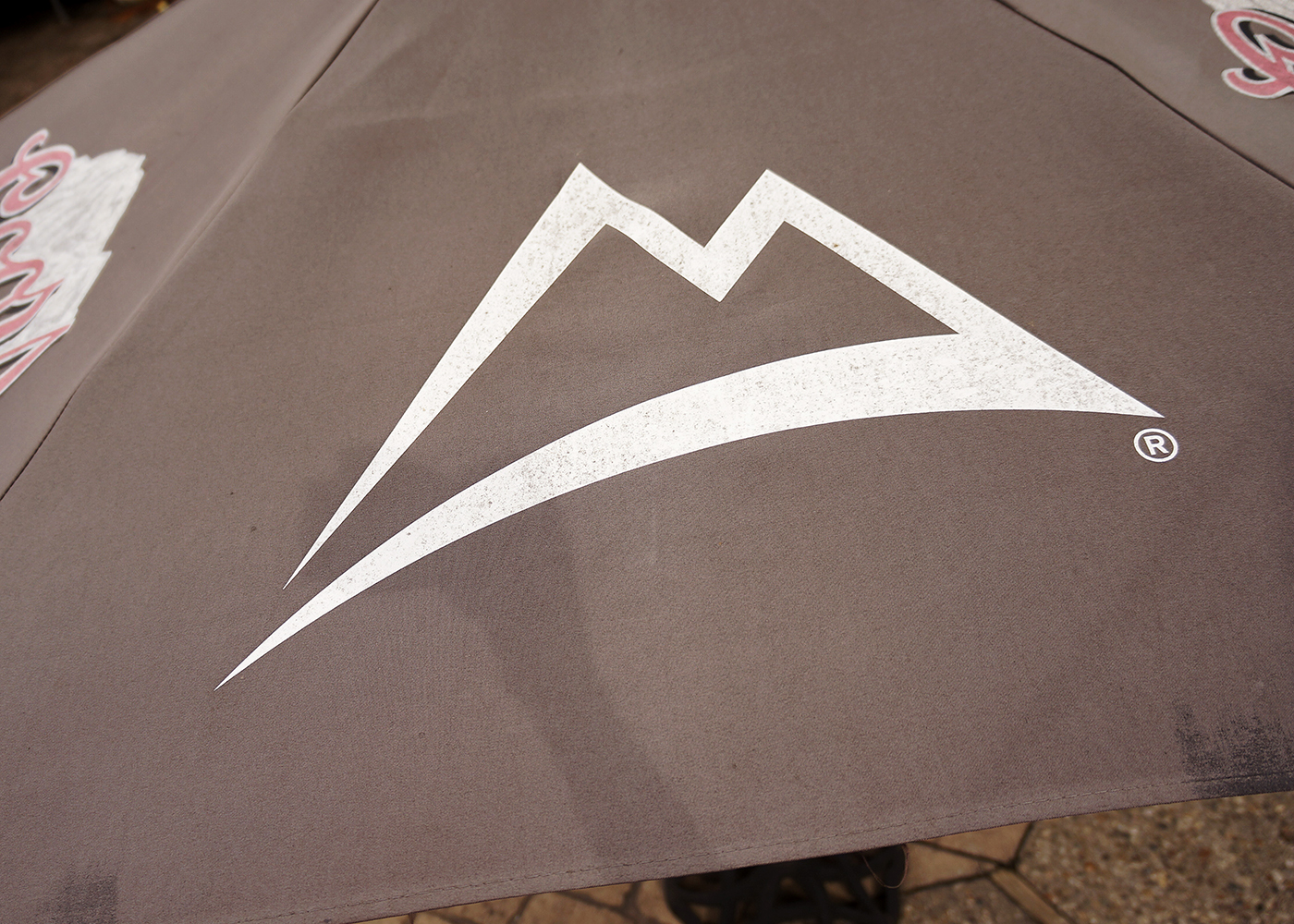 Coors Light Picnic Table Umbrella Pair in Brown