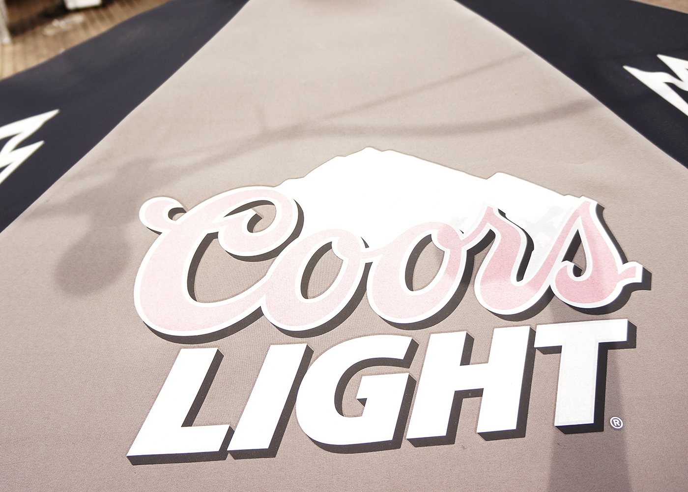 Coors Light Picnic Table Umbrella Pair in Blue