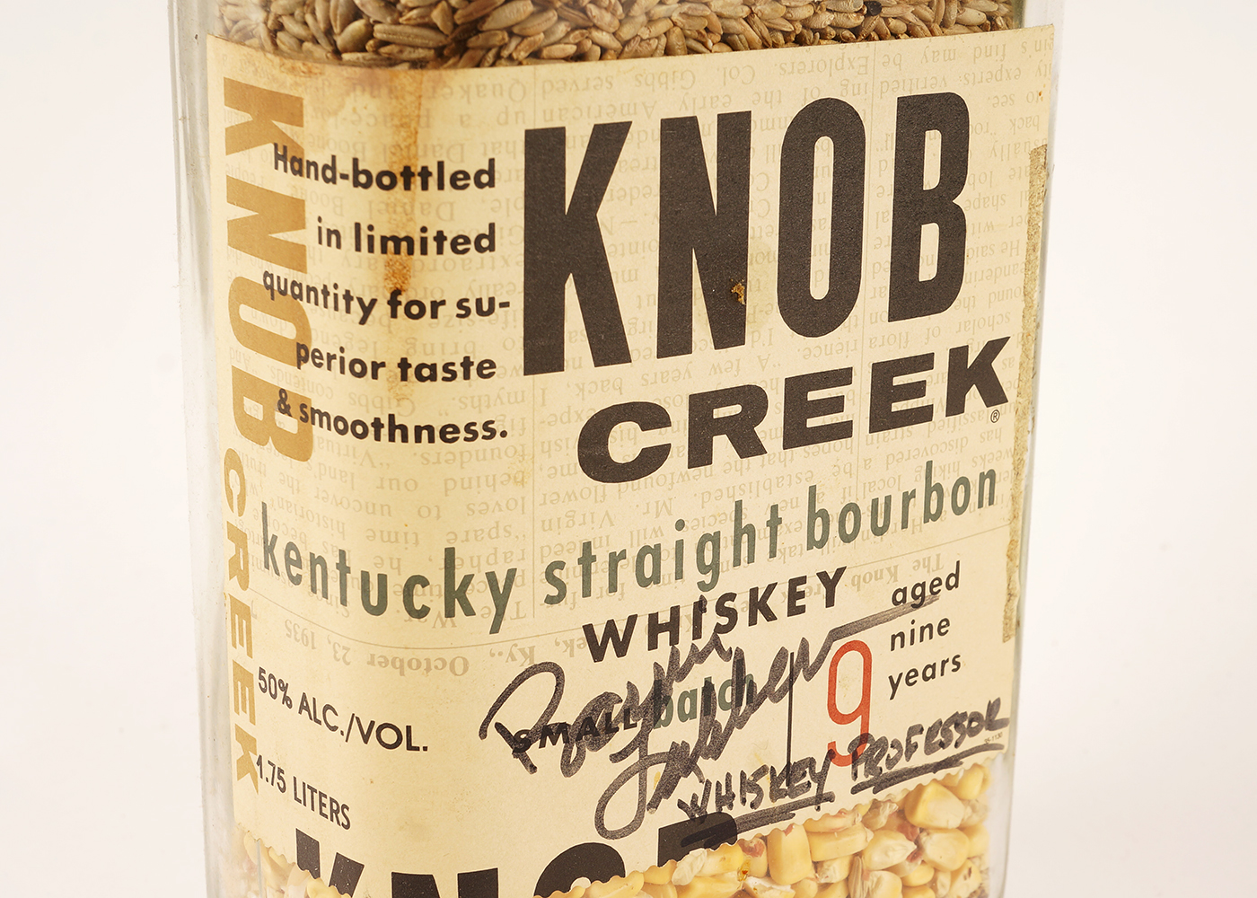 Master Distiller Signed Knob Creek Bottle