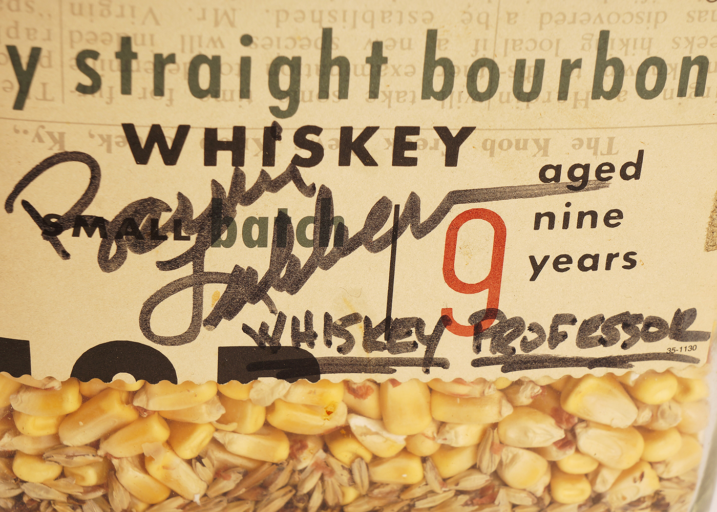 Master Distiller Signed Knob Creek Bottle