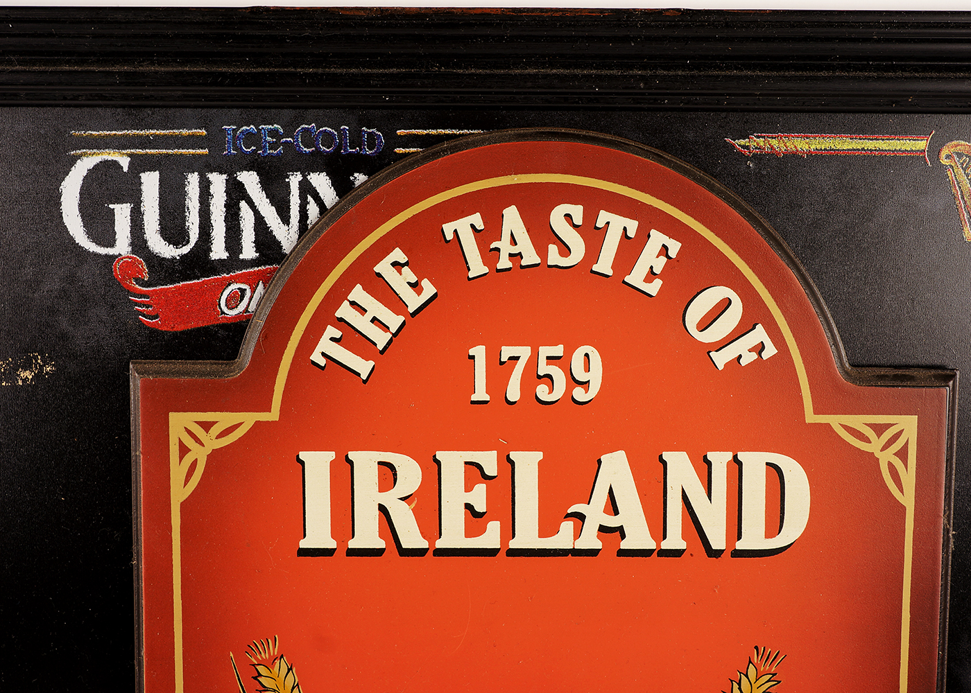 Guinness Wooden Sign and Chalkboard