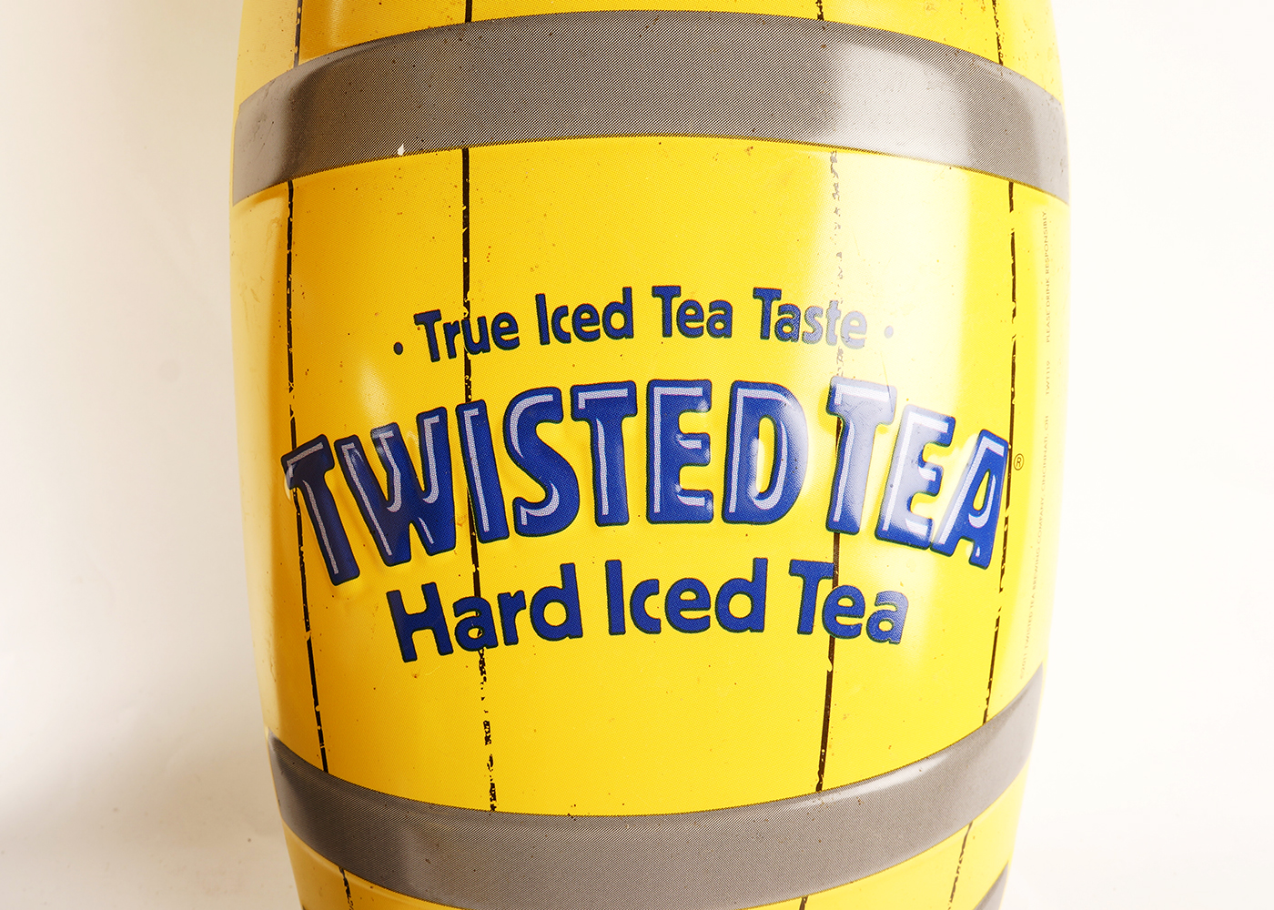 Twisted Tea Wooden Dispenser and Plastic Sign