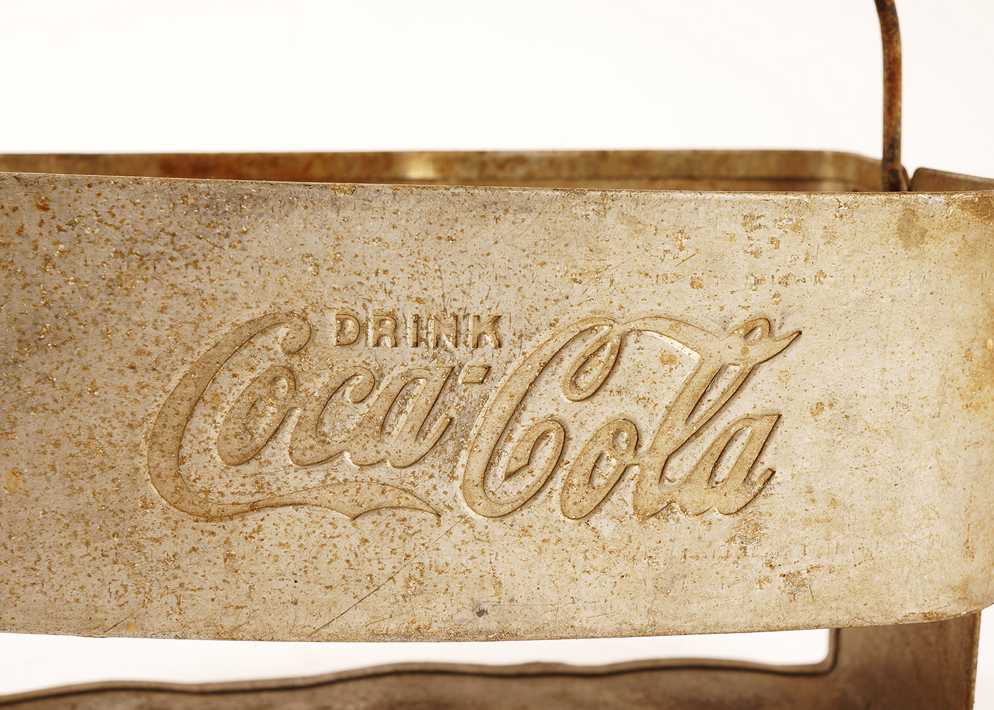 Vintage Metal Coca Cola Six Pack Bottle Carrier