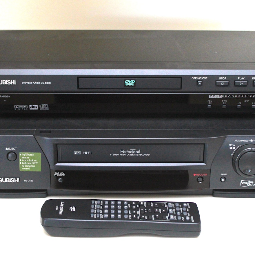 Mitsubishi DVD Player and Mitsubishi VCR Player