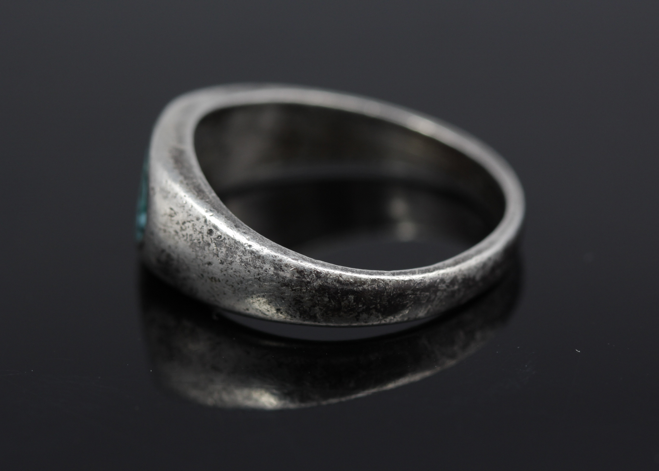 Small Sterling Silver Turquoise Ring