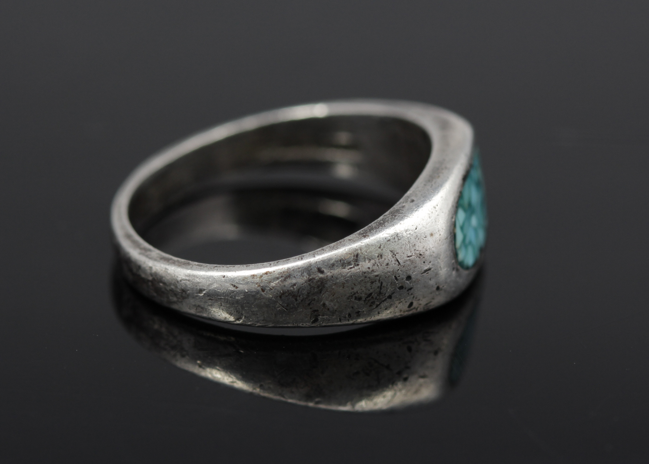 Small Sterling Silver Turquoise Ring