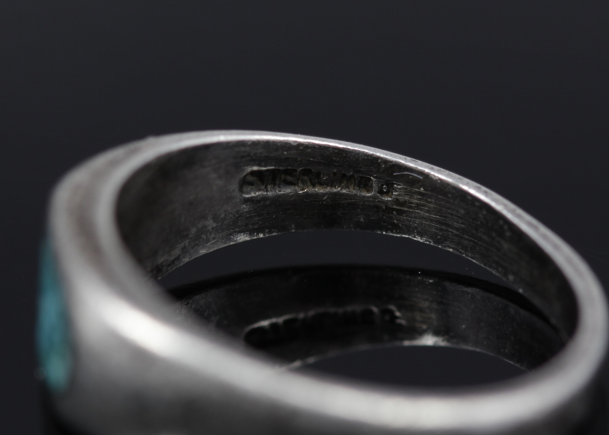 Small Sterling Silver Turquoise Ring