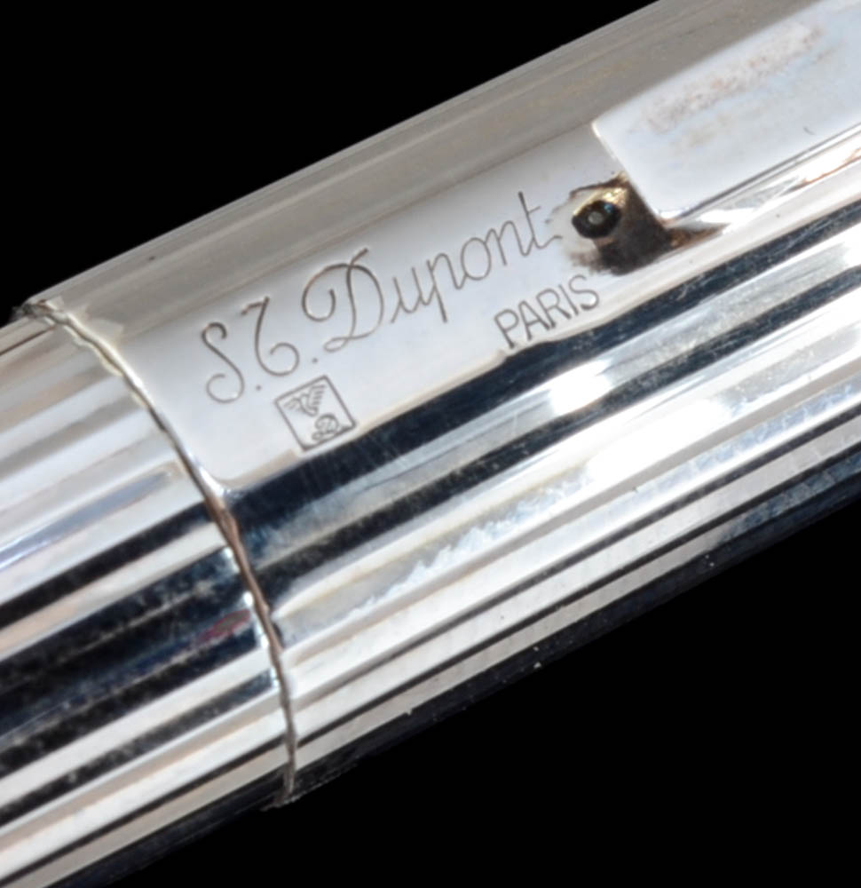 S.T. Dupont Classic Silver Plate Fountain Pen