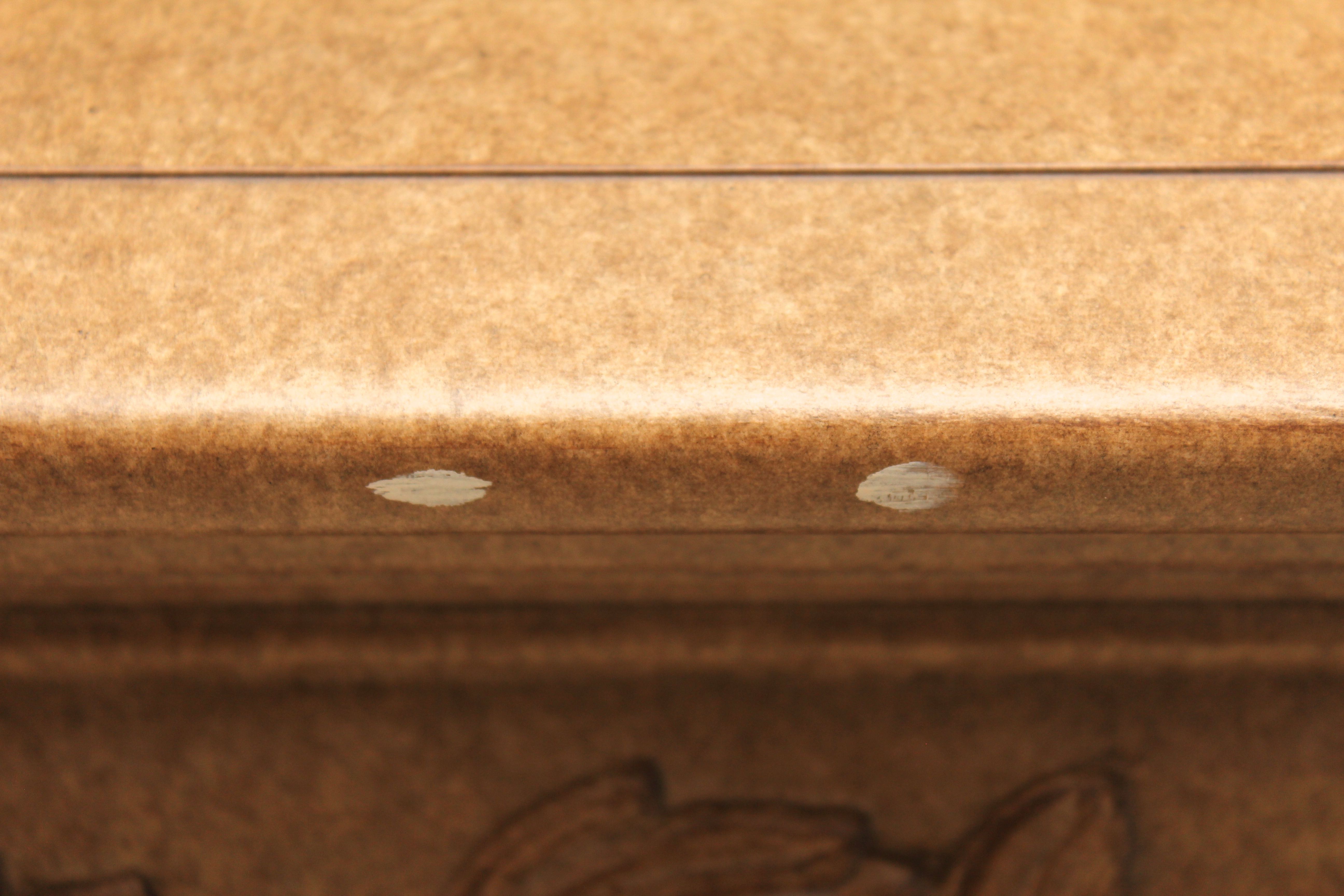 Oversize Coffee Table with Marble Inserts