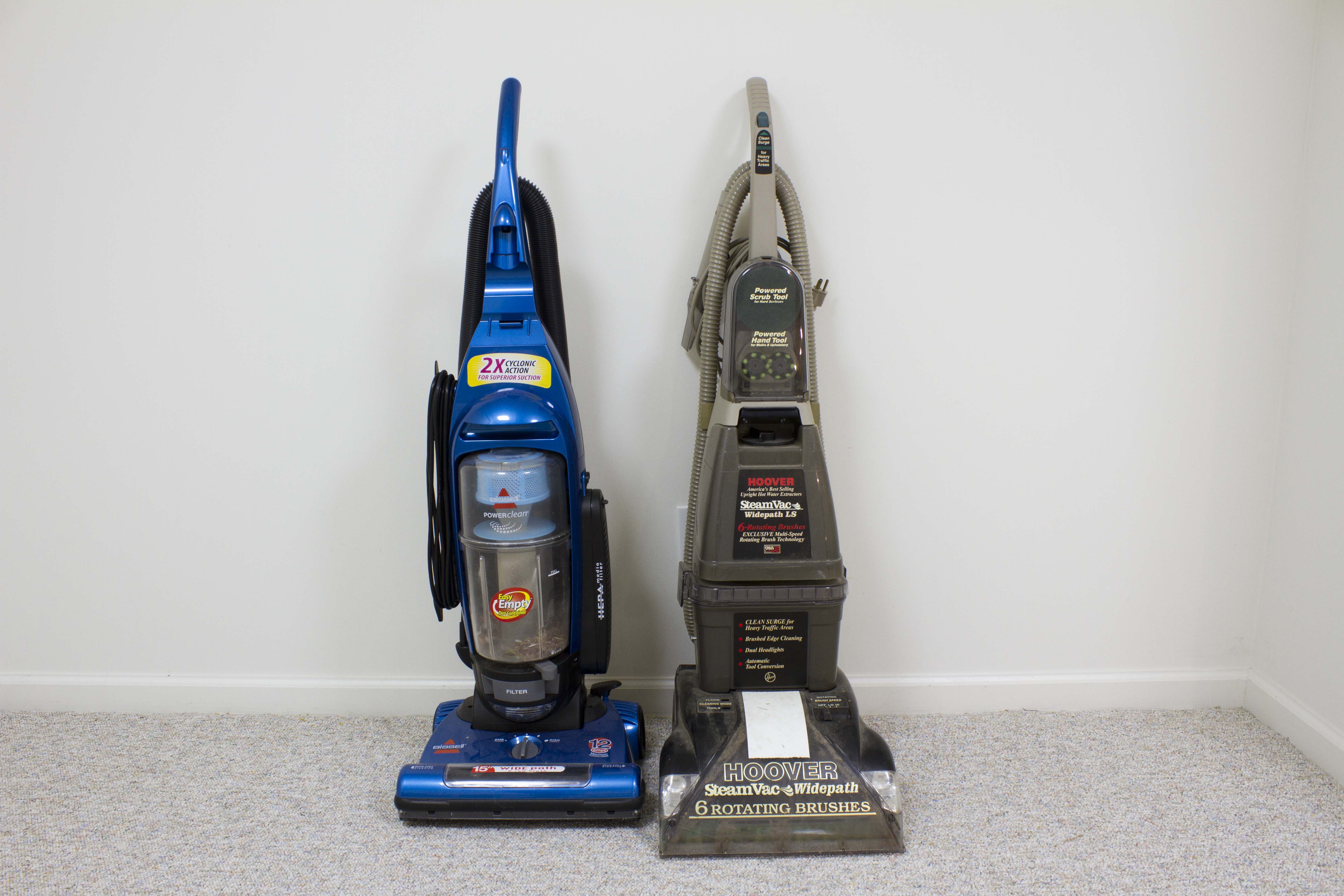 Bissell Power Clean and Hoover Steam Vac