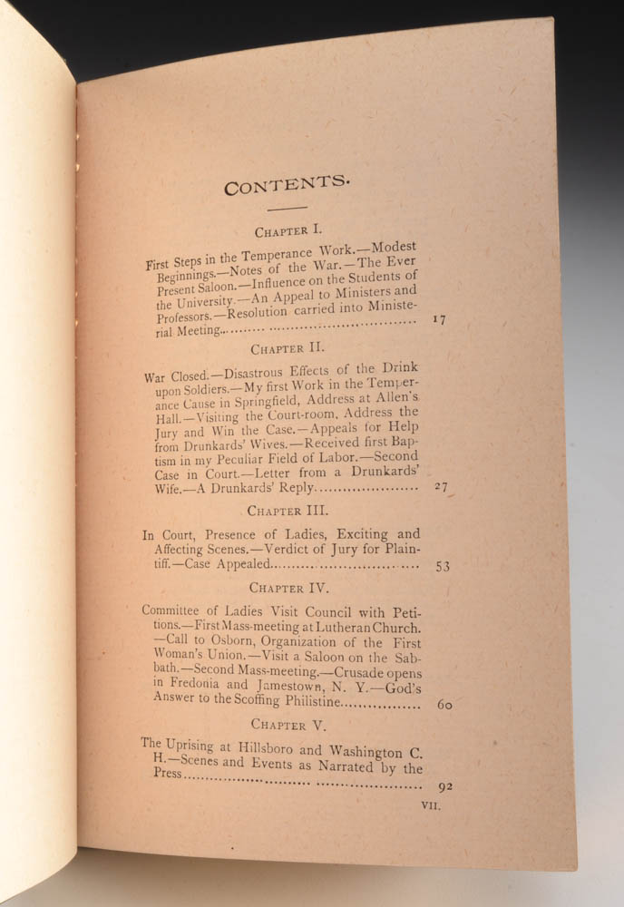1890 "Memories of the Crusade" - Temperance Movement