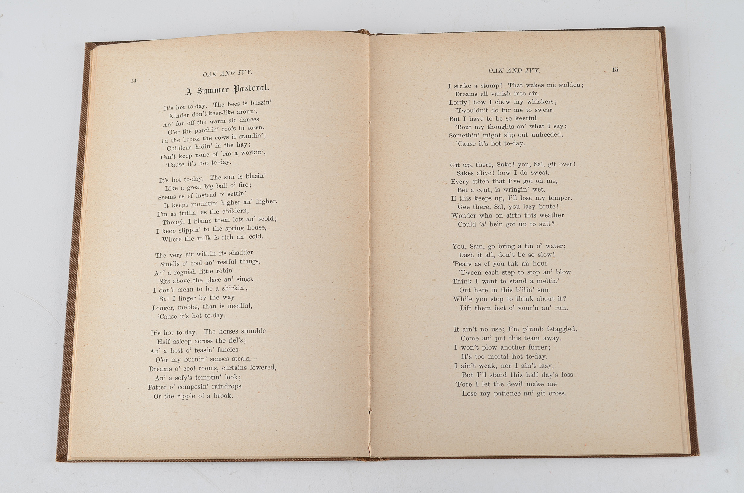 1893 First Edition "Oak and Ivy" by Paul Laurence Dunbar