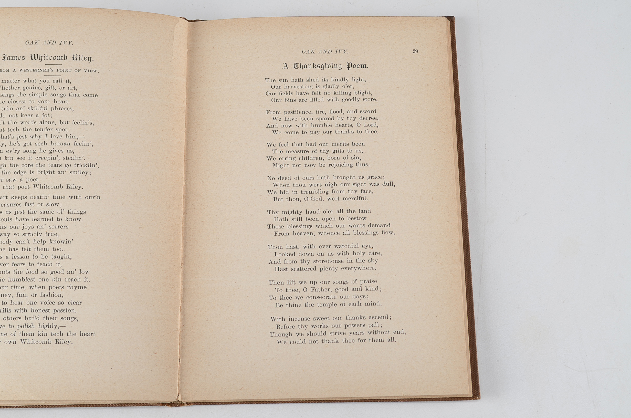 1893 First Edition "Oak and Ivy" by Paul Laurence Dunbar