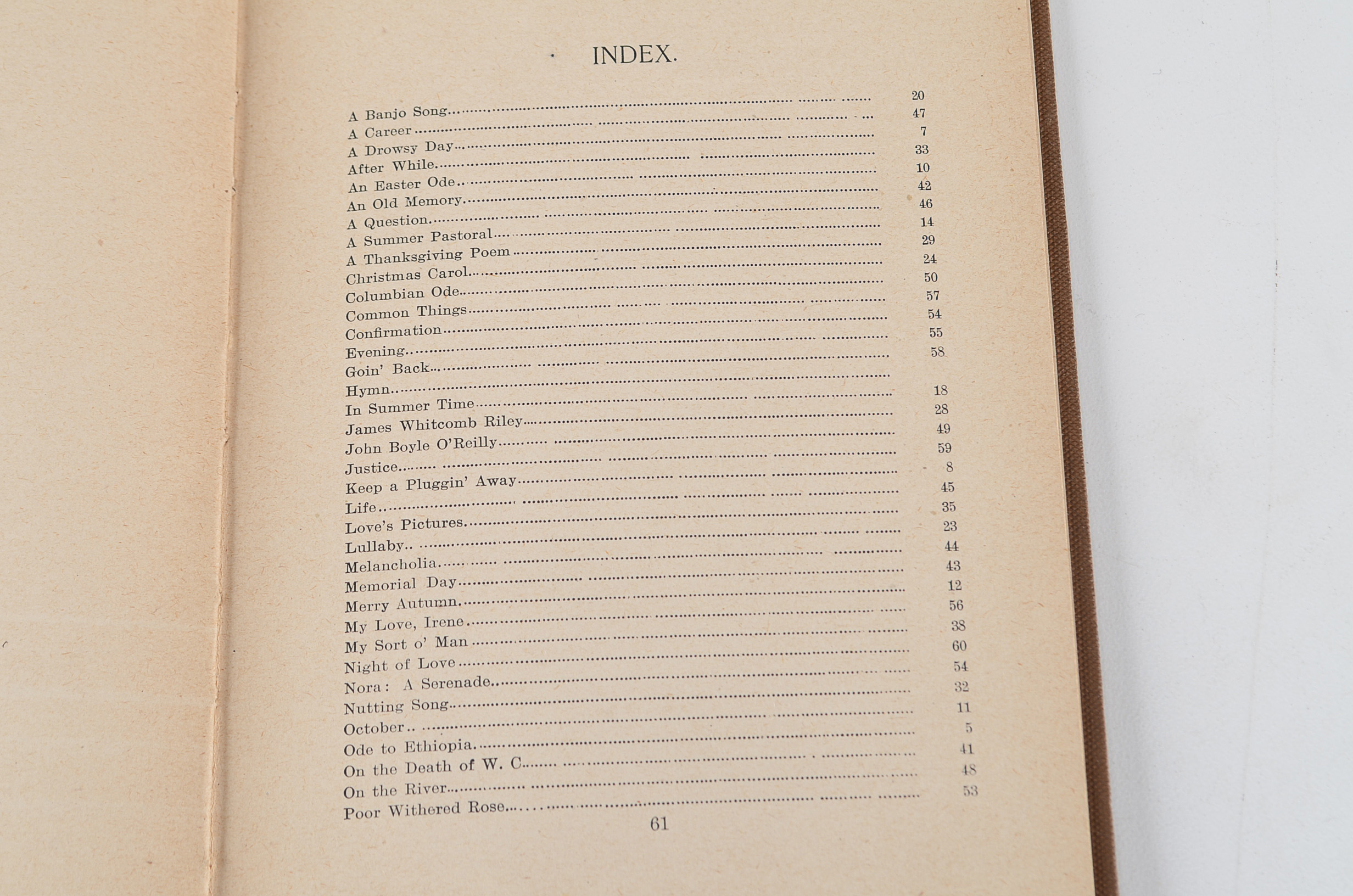 1893 First Edition "Oak and Ivy" by Paul Laurence Dunbar