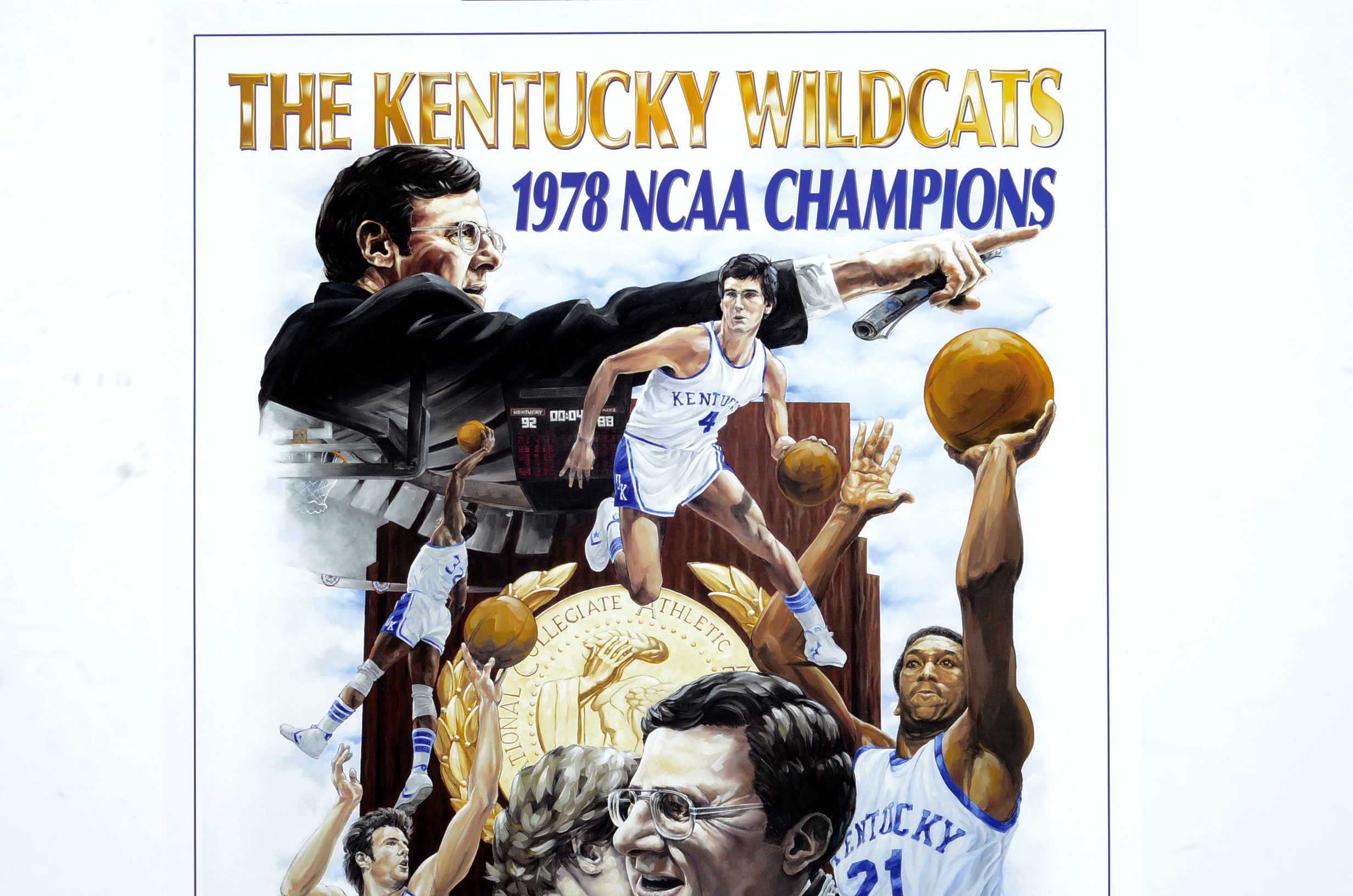 University Of Kentucky 1978 NCAA Basketball Champions Poster