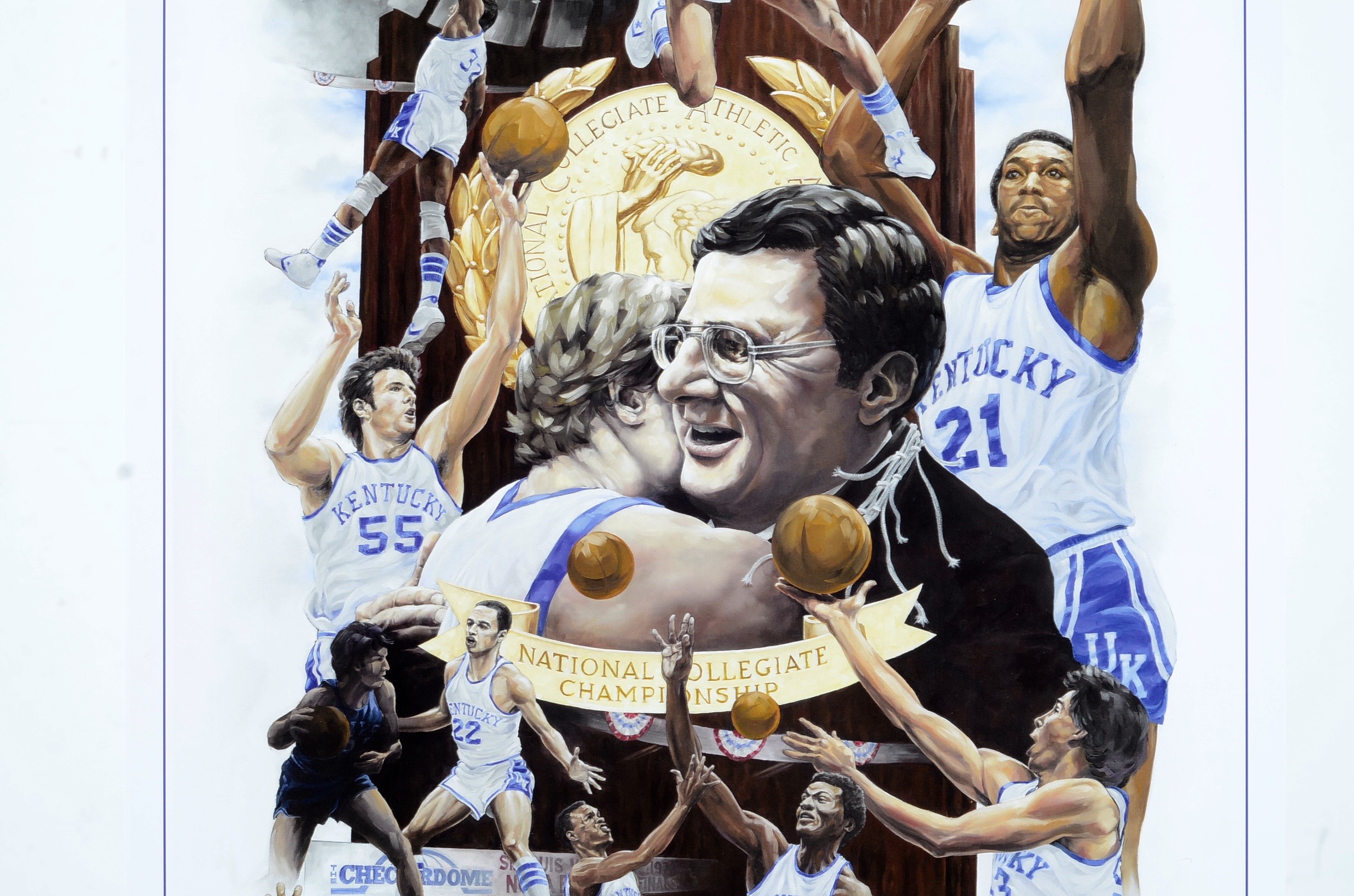 University Of Kentucky 1978 NCAA Basketball Champions Poster