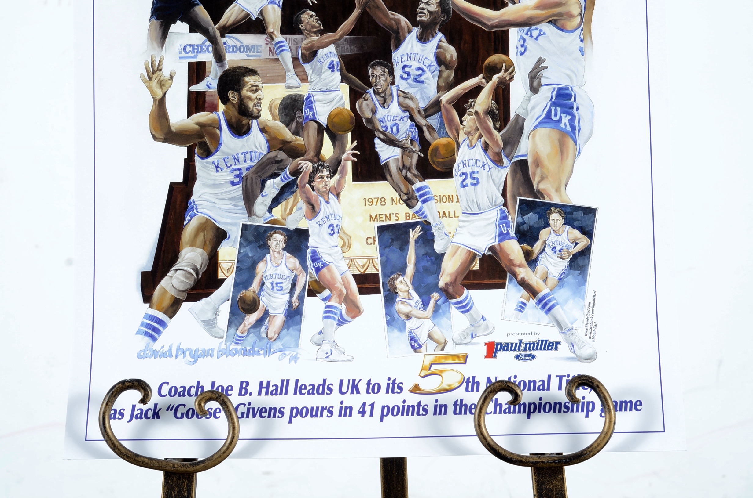 University Of Kentucky 1978 NCAA Basketball Champions Poster