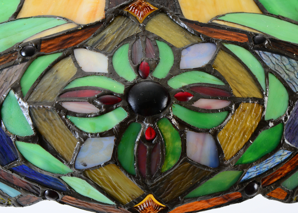 Tiffany Style Stained Glass Shade Floor Lamp