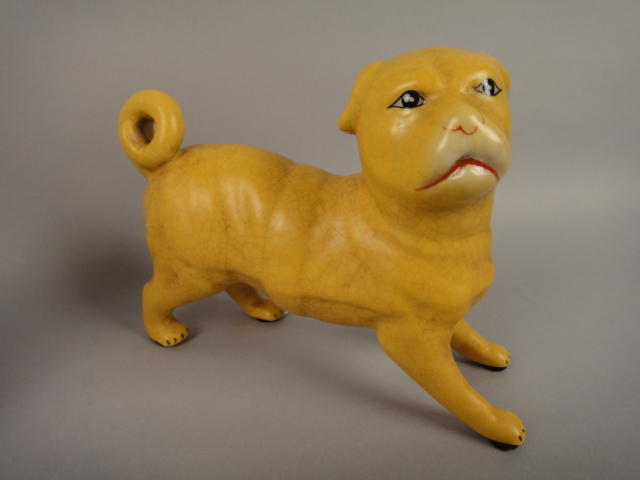 Three WL 1895 Wong Lee Porcelain Dogs