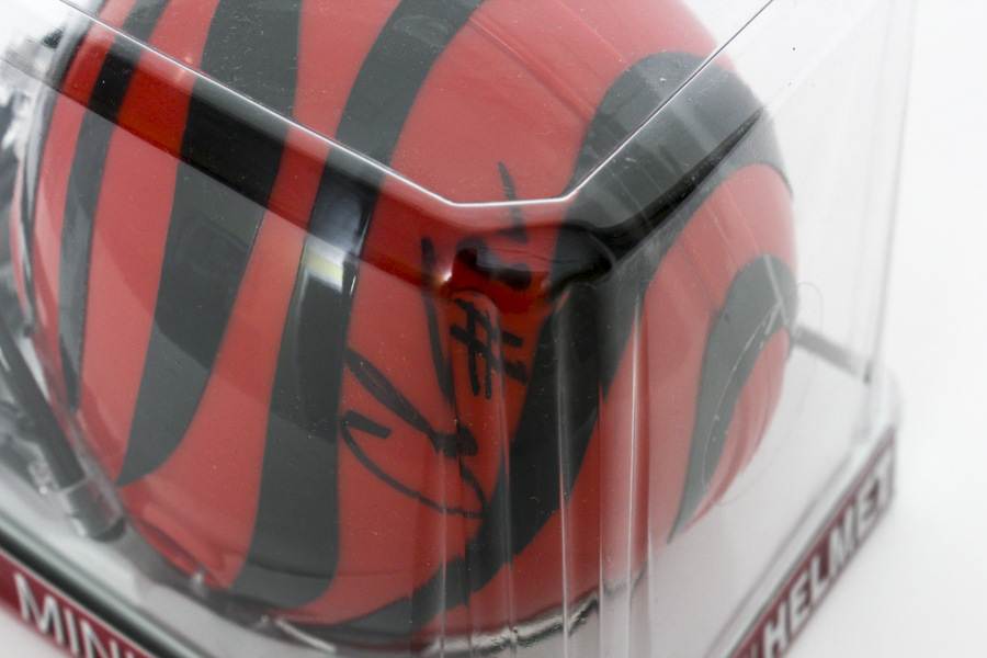 Pair of Signed Chad Johnson Helmets