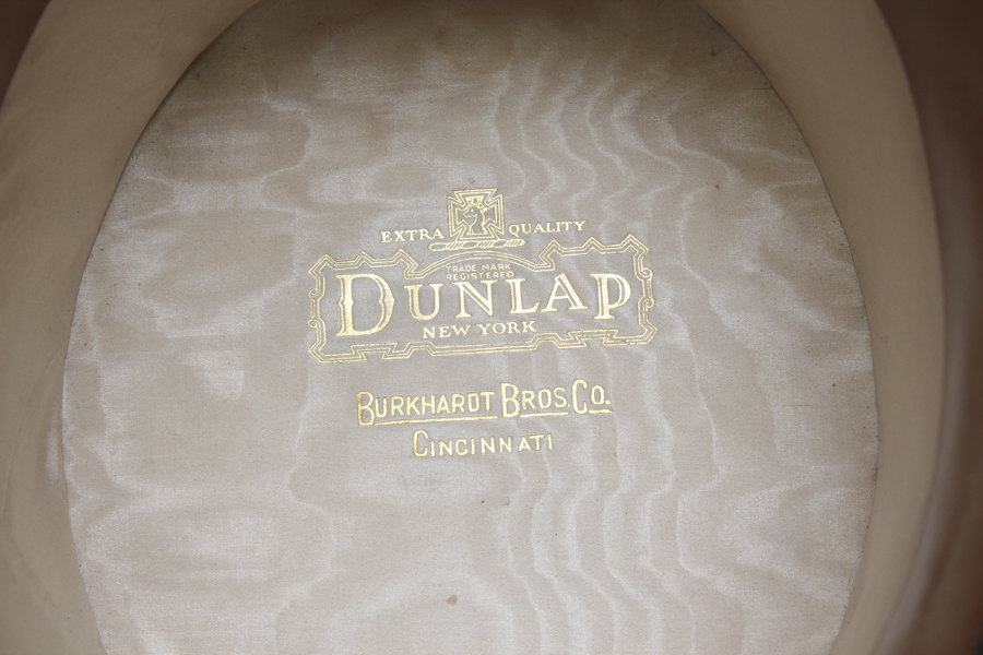 Vintage Beaver Dunlap Derby Top Hat