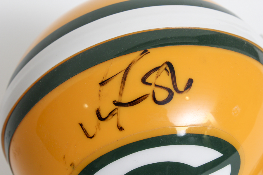 Signed Antonio Freeman Mini Helmet
