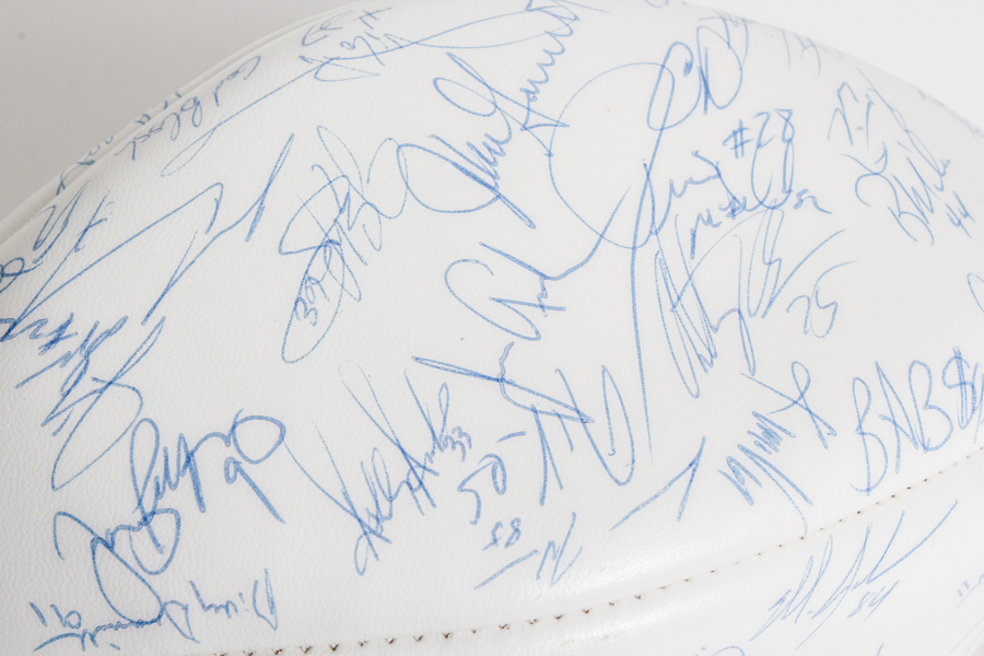 1997 Cincinnati Bengals Team Signed Football