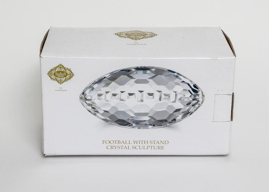 Shannon Crystal Football Sculpture
